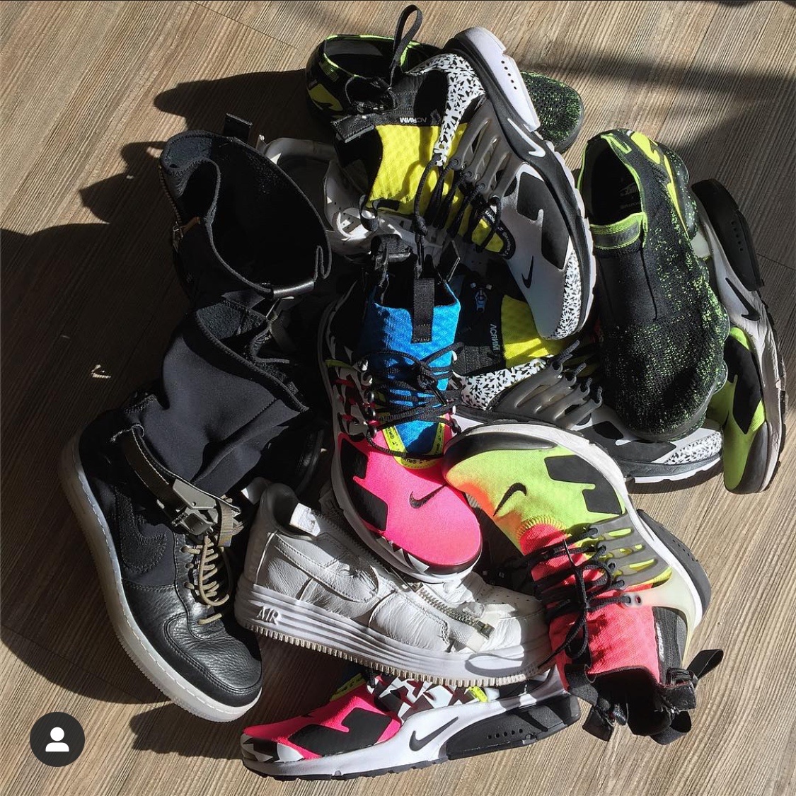 Nike x Acronym Air Presto Mid Racer Pink, Nike x Acronym Air Presto Mid Dynamic Yellow 착용 스타일