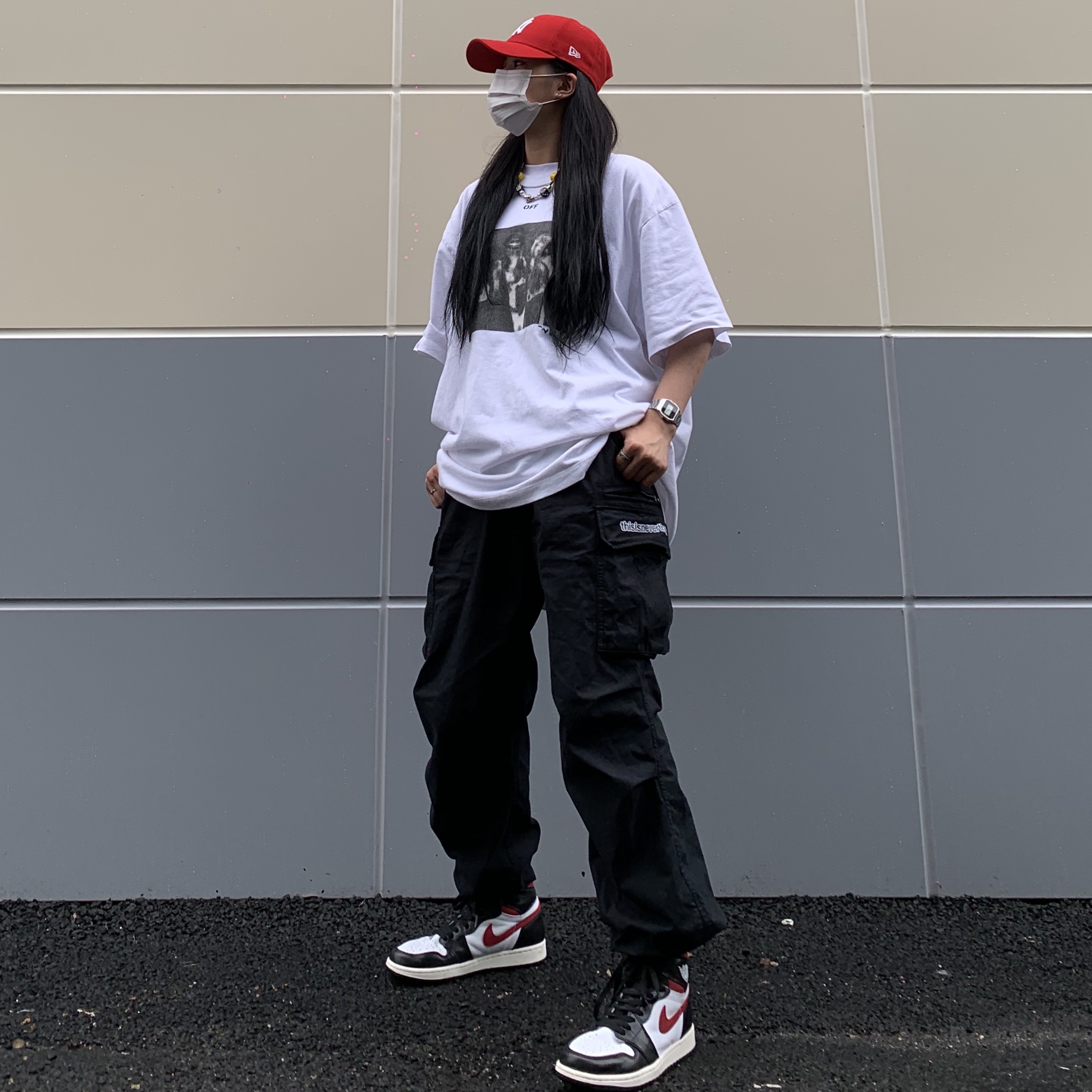 Jordan 1 Retro High OG Gym Red 착용 스타일 - 4