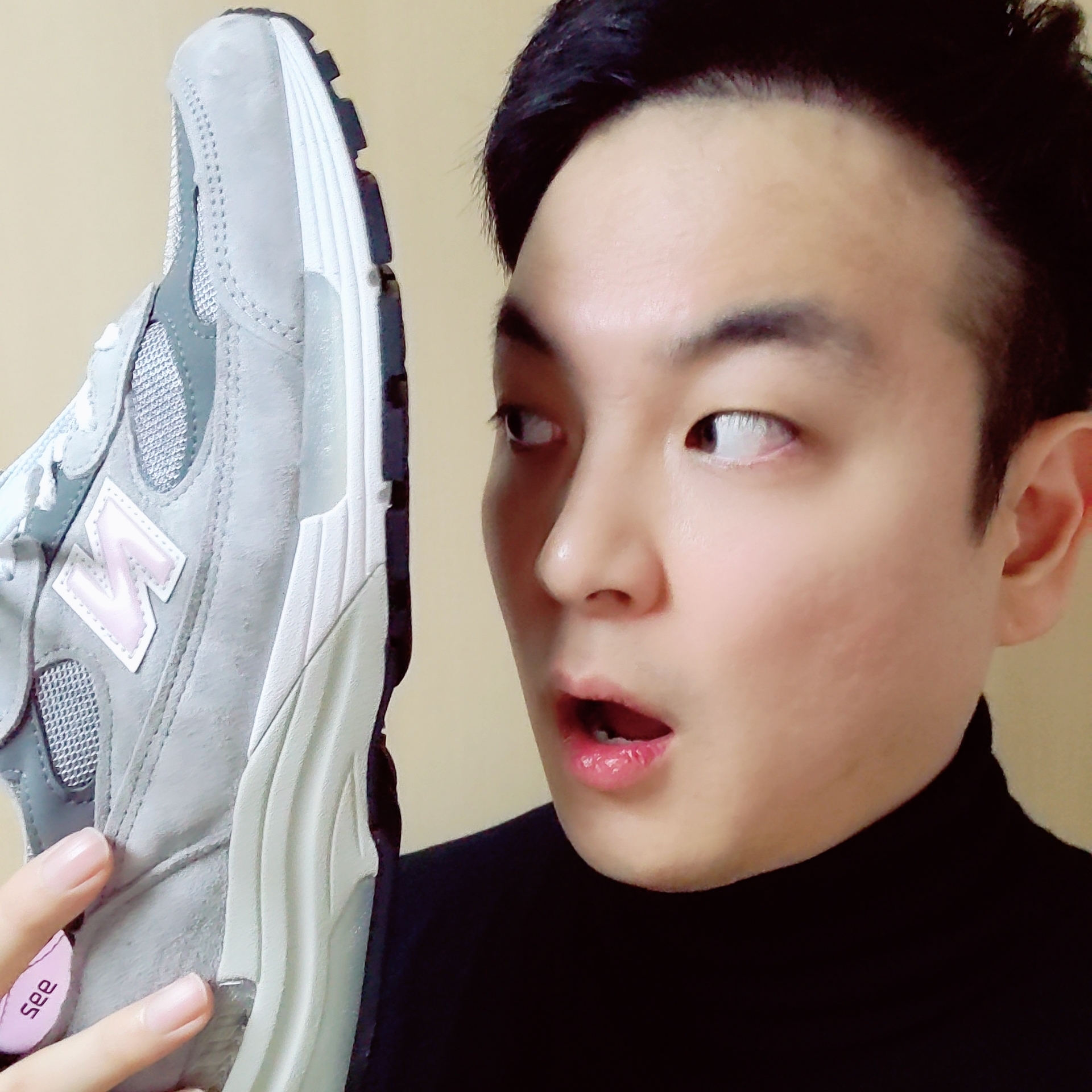 New Balance 992 Made in USA Grey - D Standard 착용 스타일 - 1