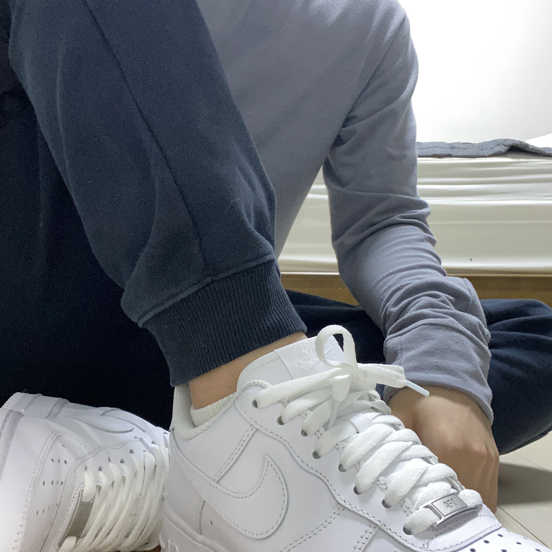 Nike Air Force 1 '07 Low White 착용 스타일