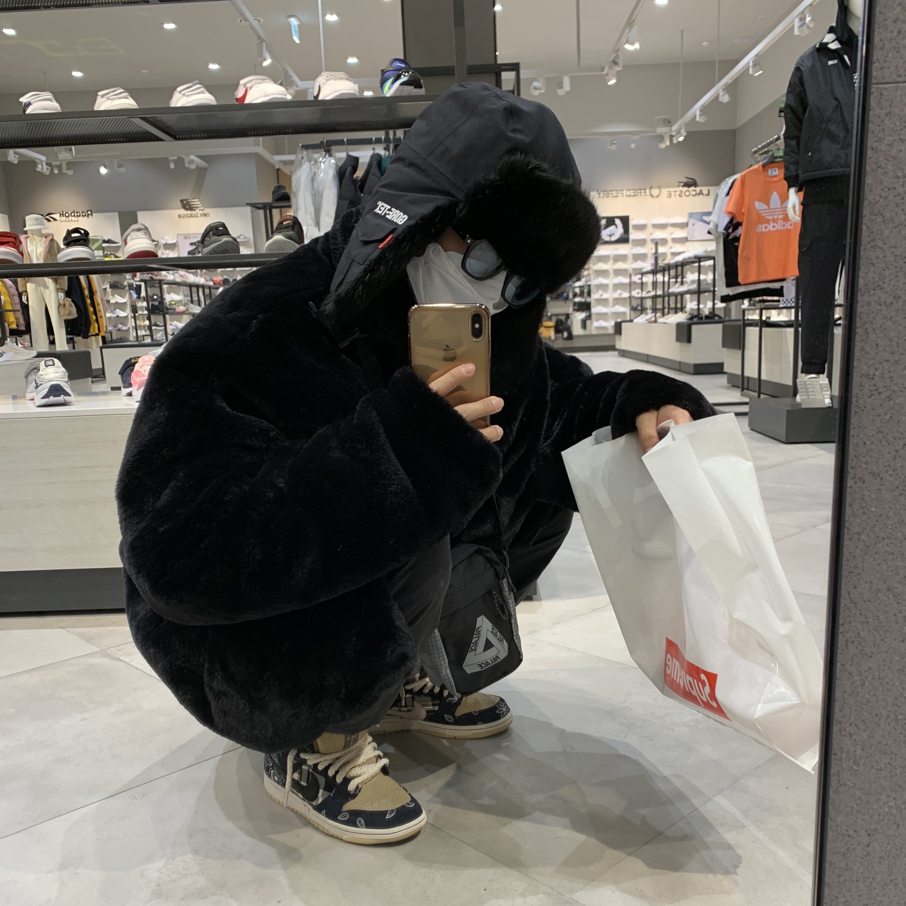 Nike x Travis Scott SB Dunk Low 착용 스타일