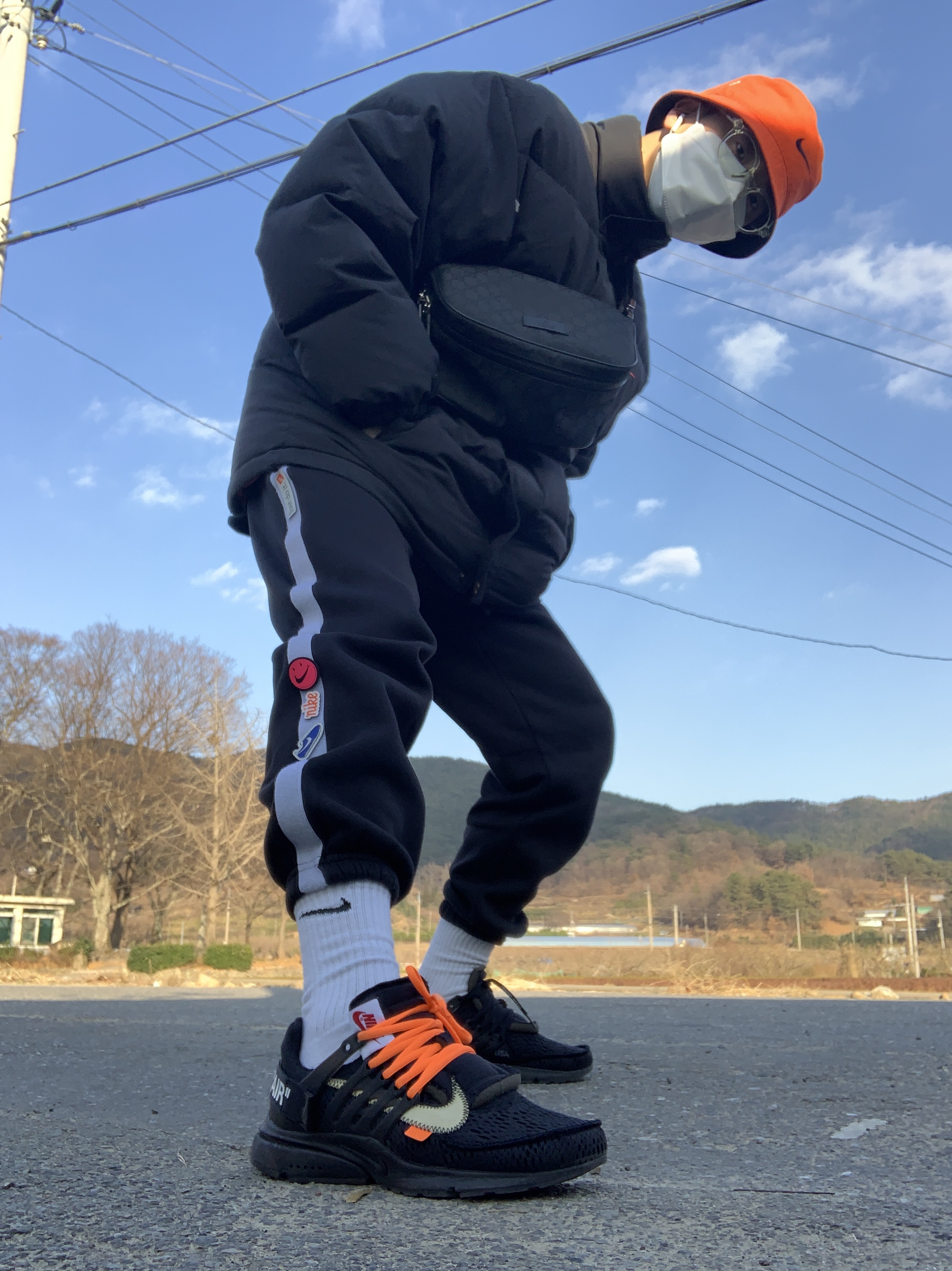 Nike x Off-White Air Presto Black 착용 스타일