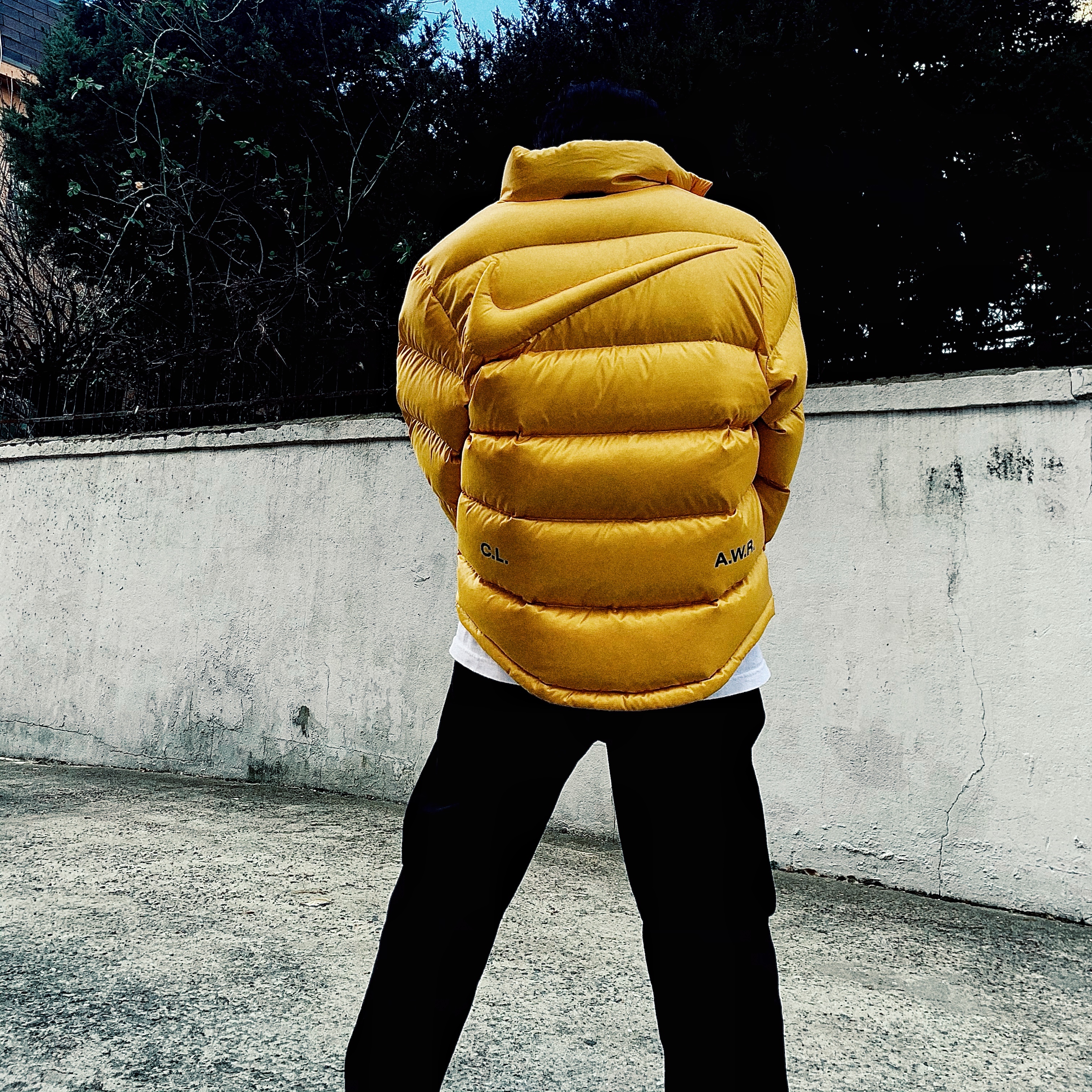 Nike x Drake Nocta Puffer Jacket University Gold - Asia 착용 스타일