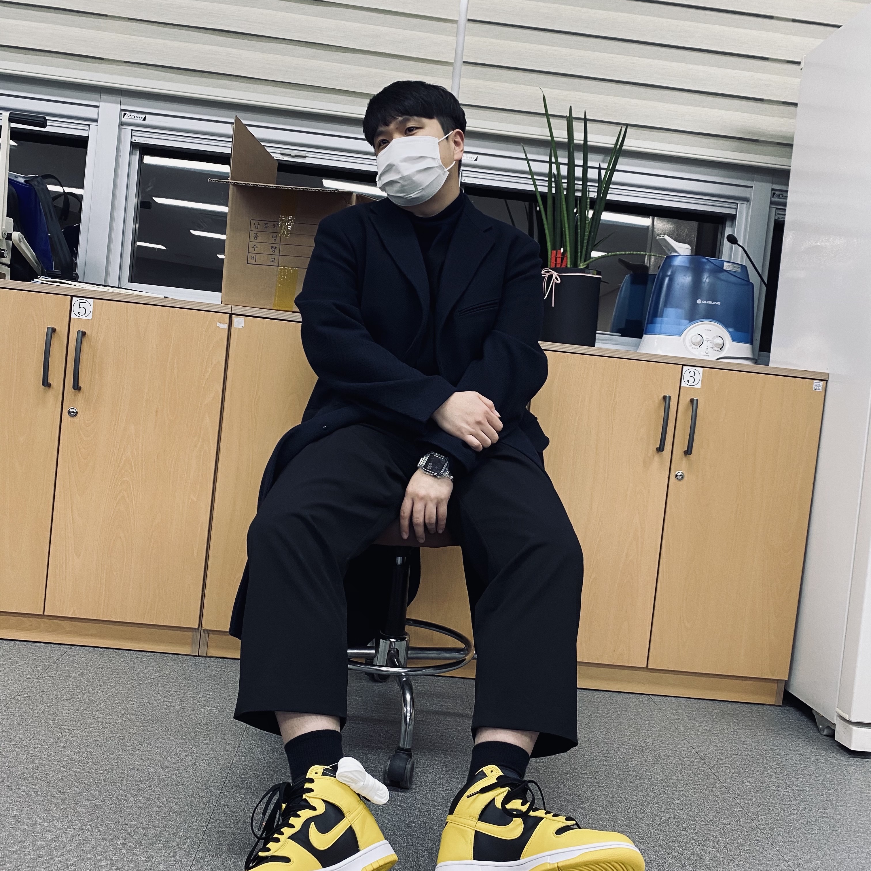 Nike Dunk High SP Varsity Maize 착용 스타일