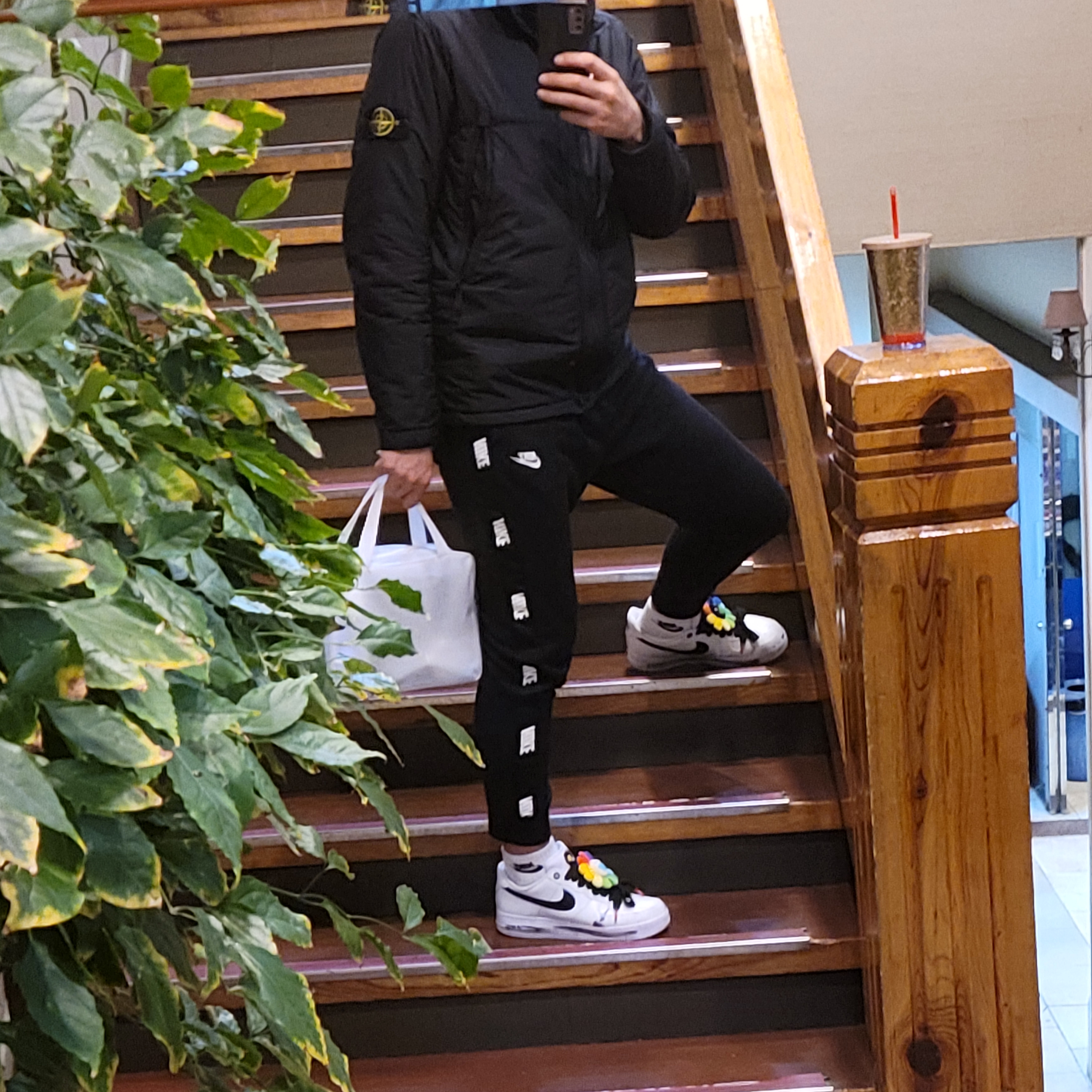 Nike x Peaceminusone Air Force 1 Low Para-Noise 2.0 착용 스타일