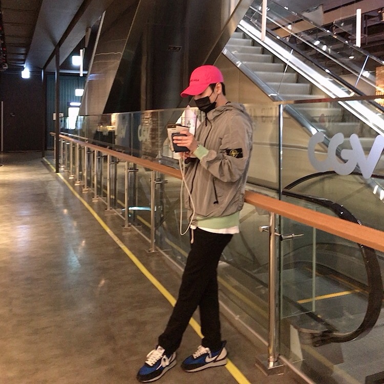 Nike x Undercover Daybreak Blue Jay 착용 스타일 - 1