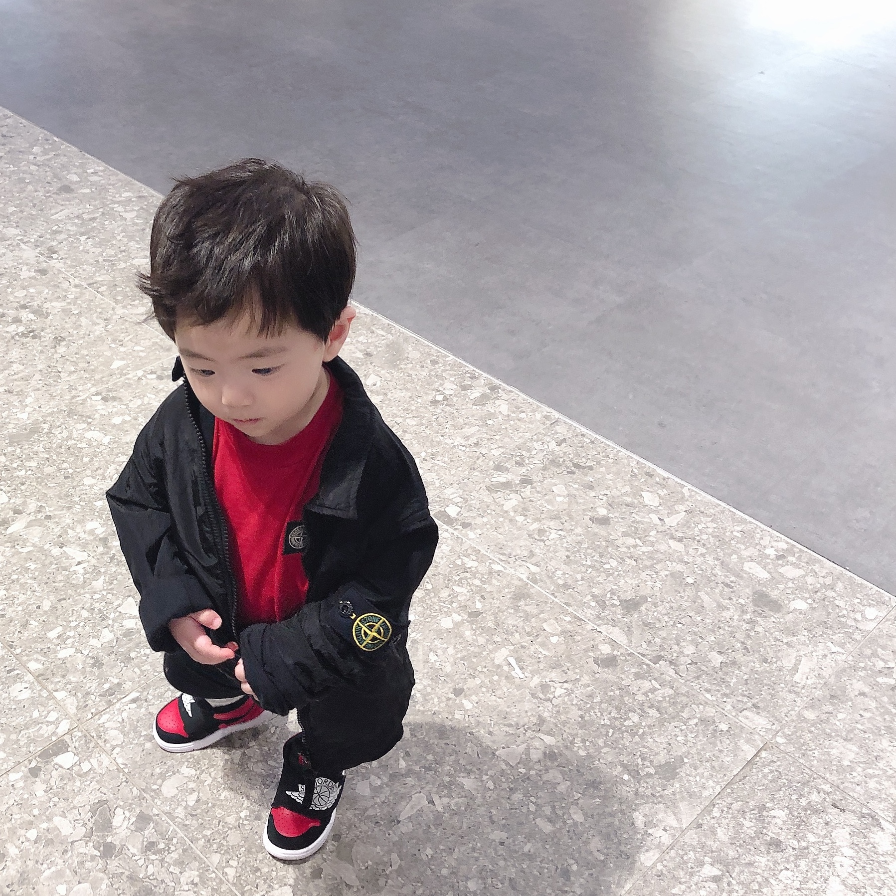 (TD) Sky Jordan 1 Bred 착용 스타일 - 3