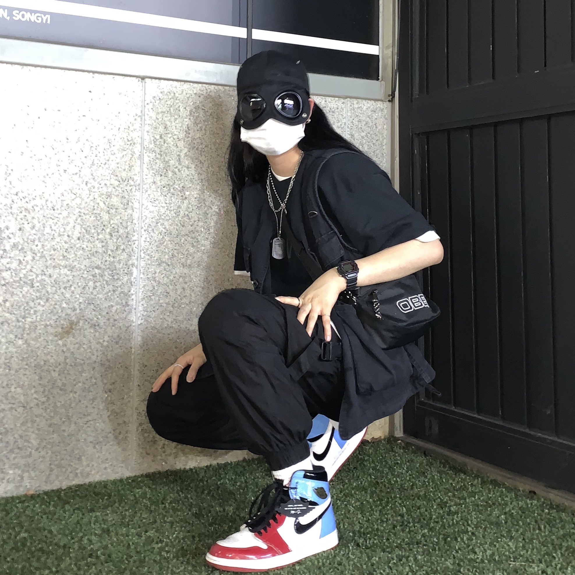 Jordan 1 Retro High Fearless UNC Chicago 착용 스타일