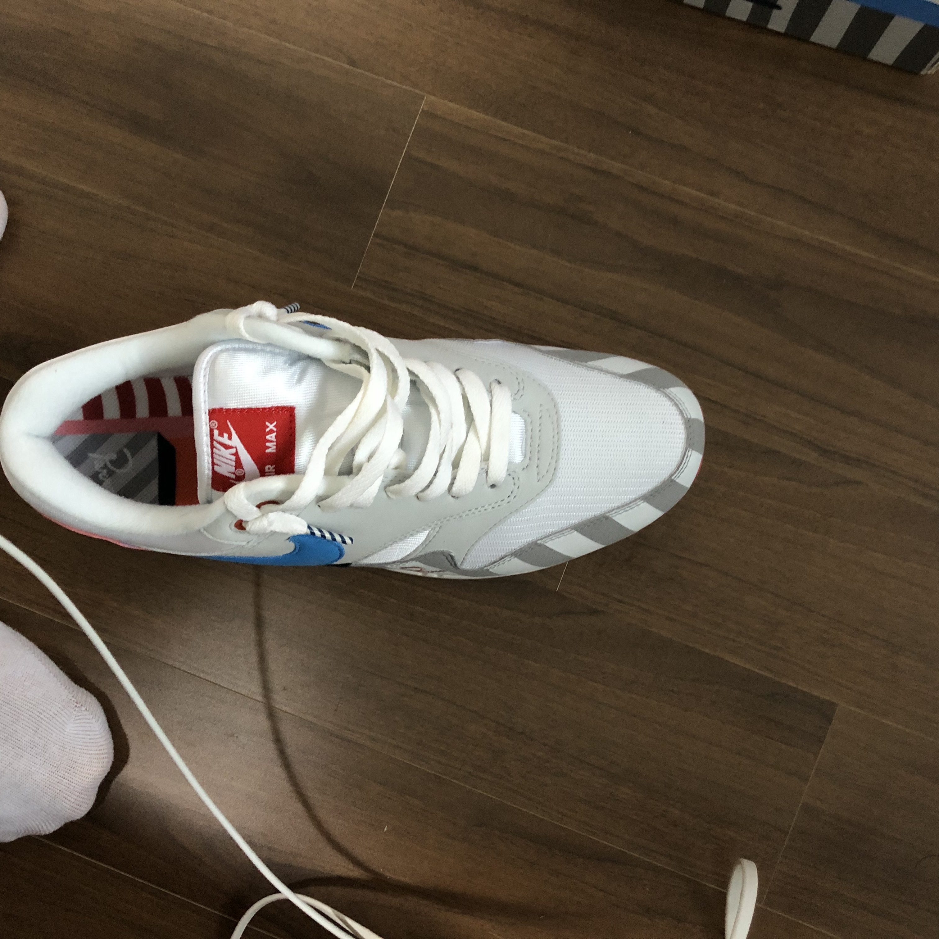 Nike x Off-White Air Max 97 Menta, Nike x Parra Air Max 1 2018 착용 스타일 - 5