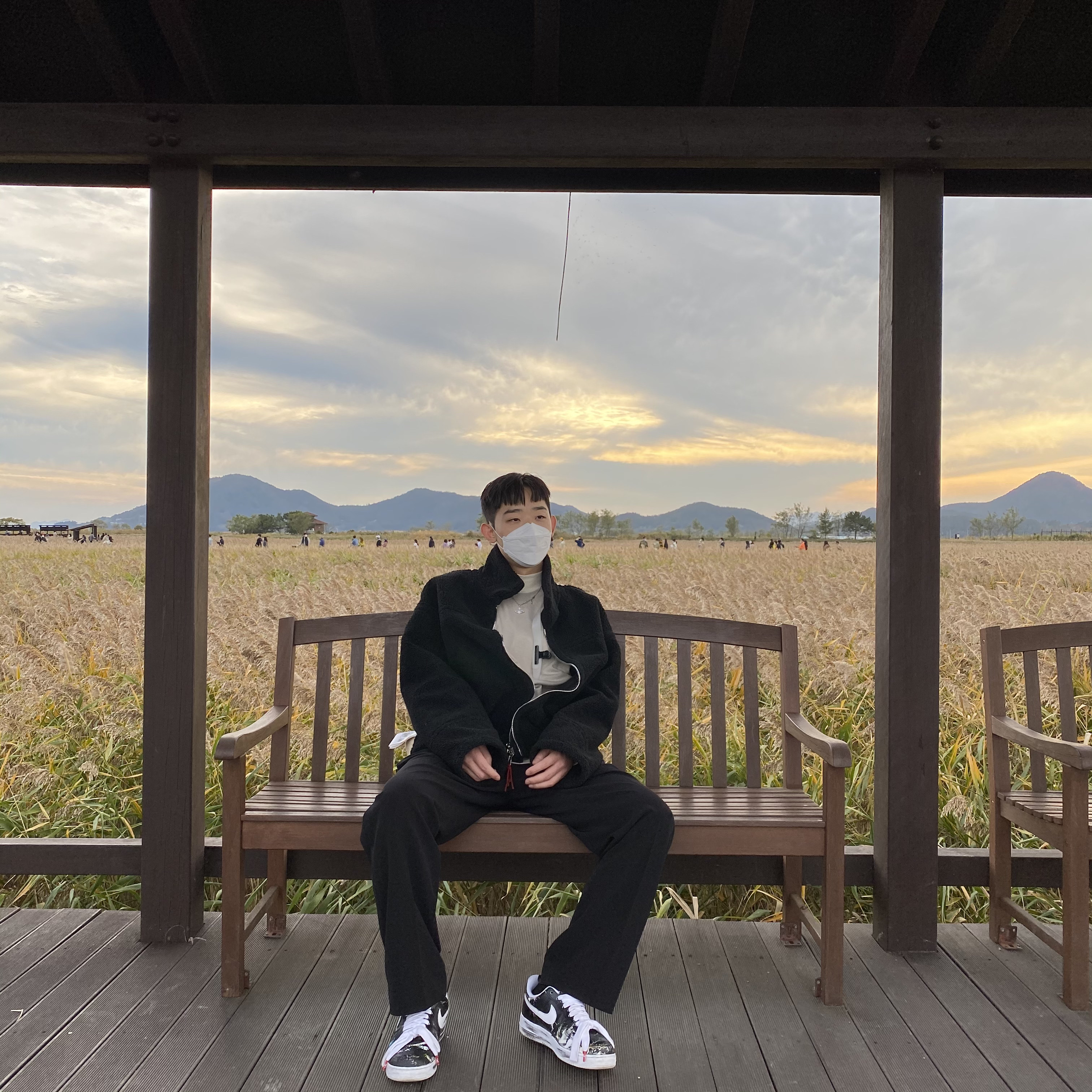Nike x Peaceminusone Air Force 1 Low Para-Noise 착용 스타일