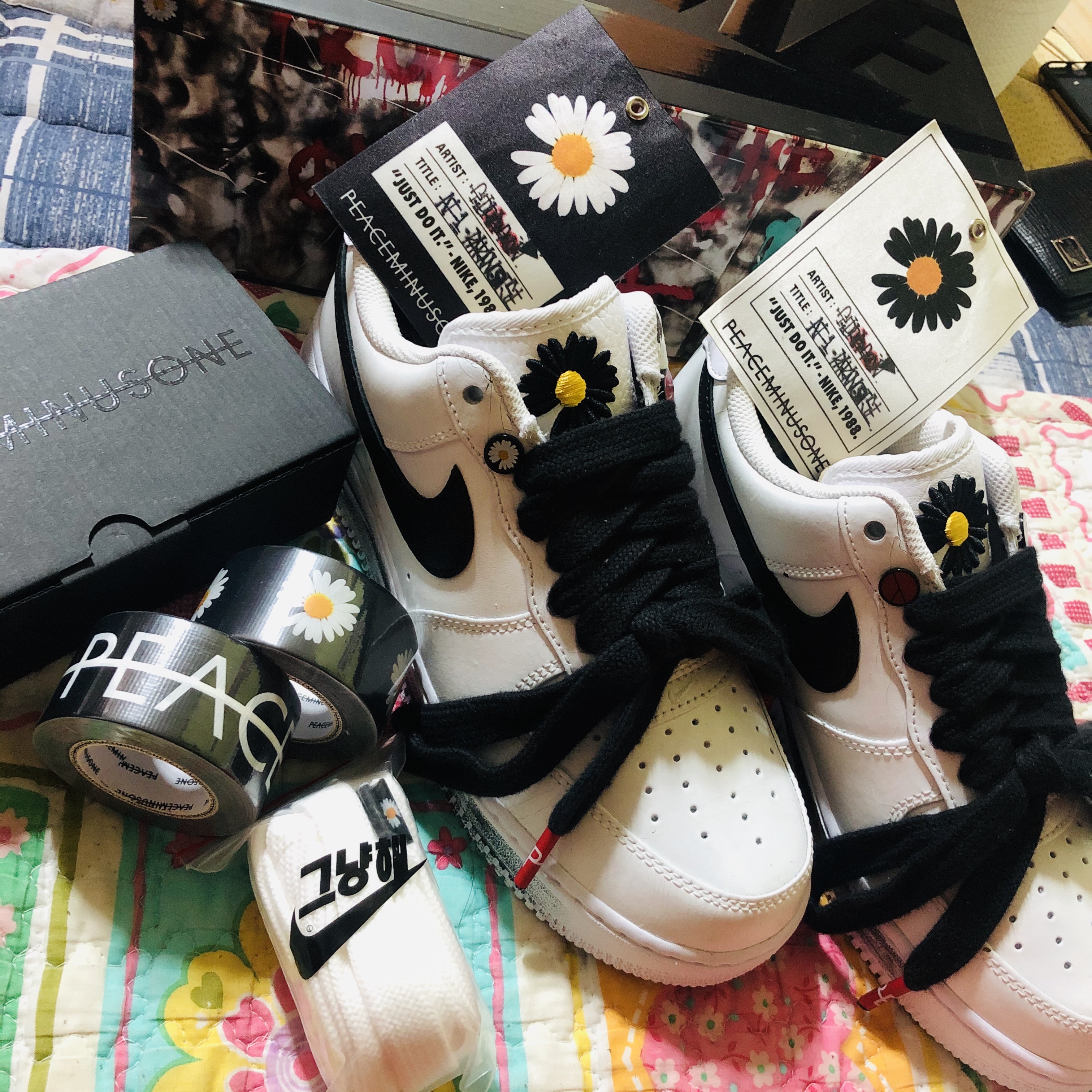 Nike x Peaceminusone Air Force 1 Low Para-Noise 2.0 착용 스타일
