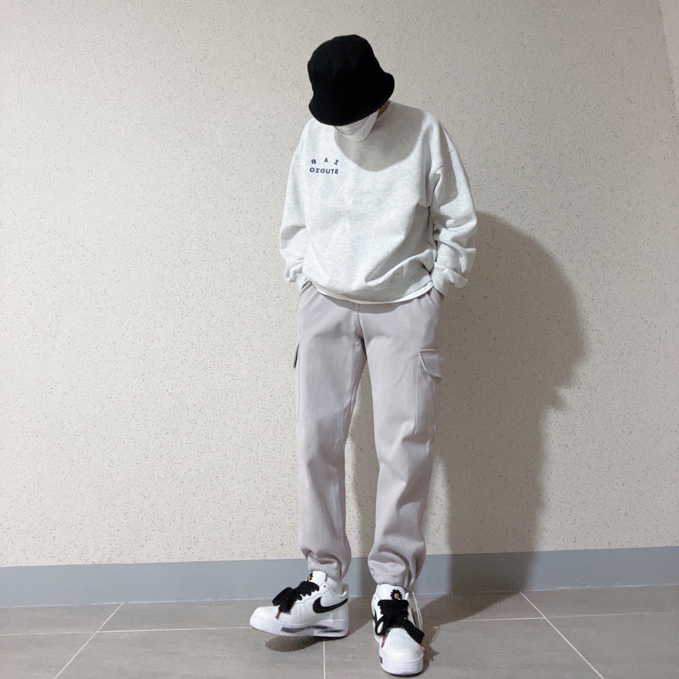 Nike x Peaceminusone Air Force 1 Low Para-Noise 2.0 착용 스타일