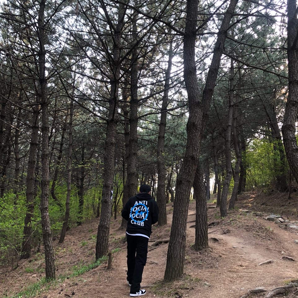 Anti Social Social Club x Fragment Bolt Hoodie Blue, (W) Jordan 1 Retro High Twist 착용 스타일