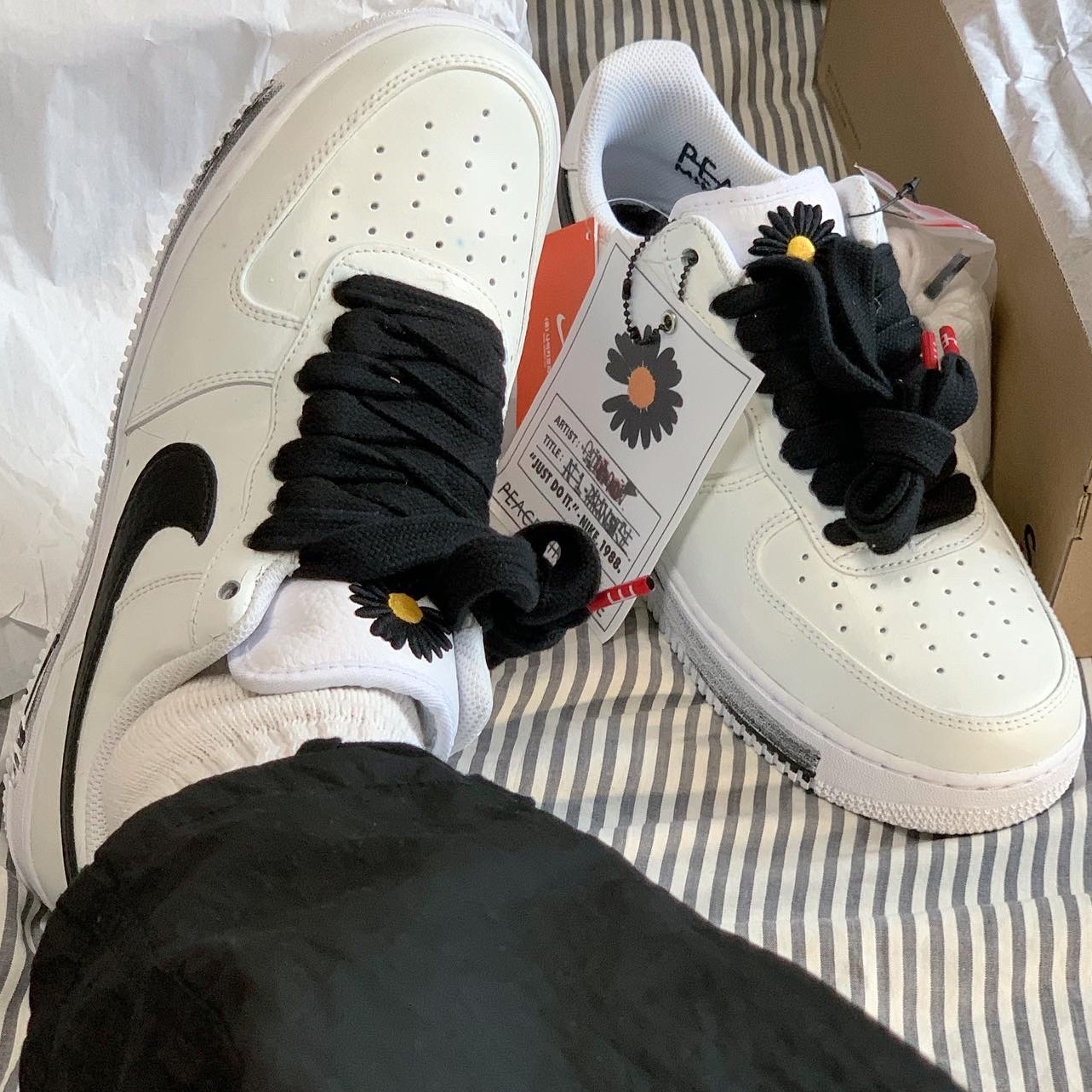 Nike x Peaceminusone Air Force 1 Low Para-Noise 2.0 착용 스타일