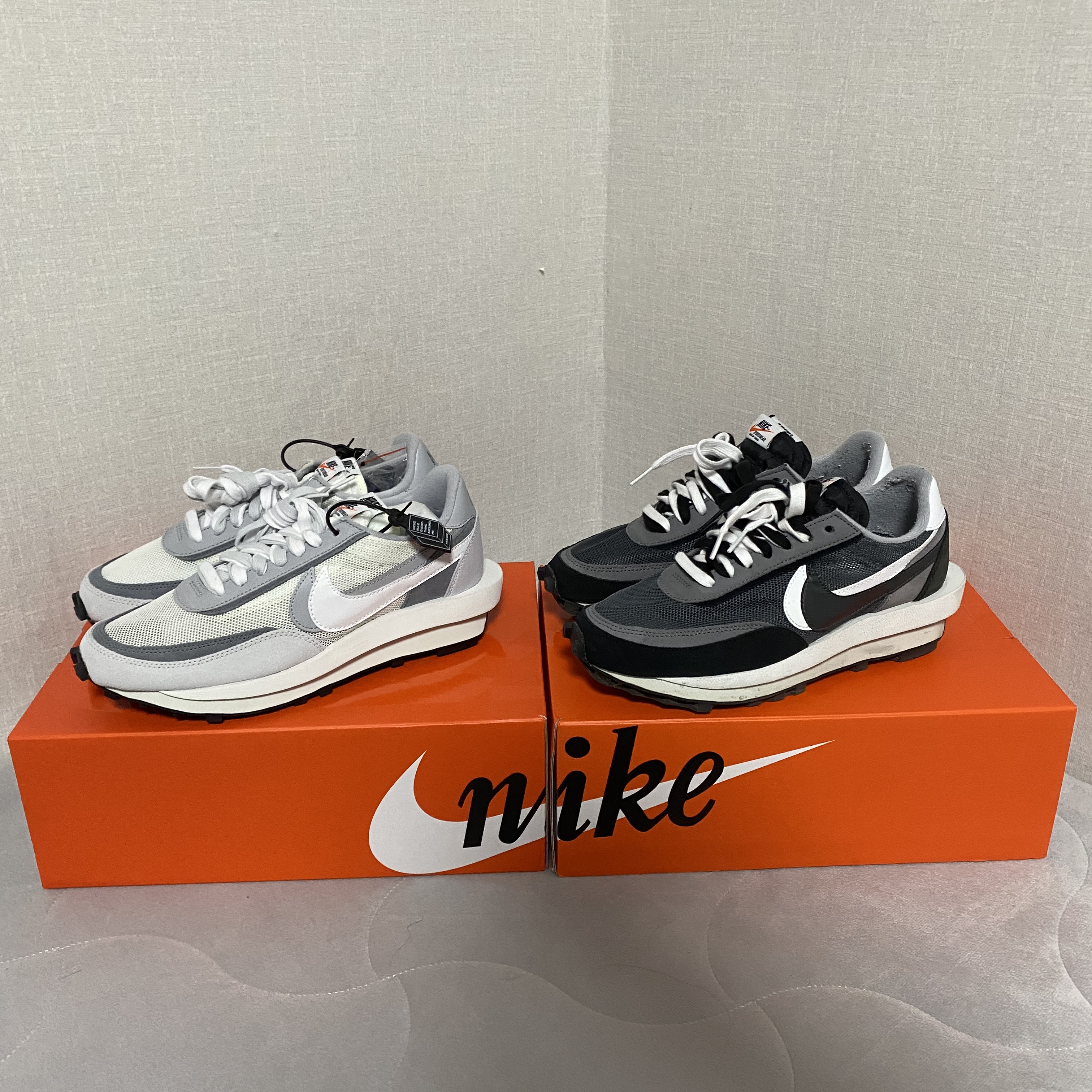 Nike x Sacai LDWaffle Black, Nike x Sacai LDWaffle Summit White 착용 스타일