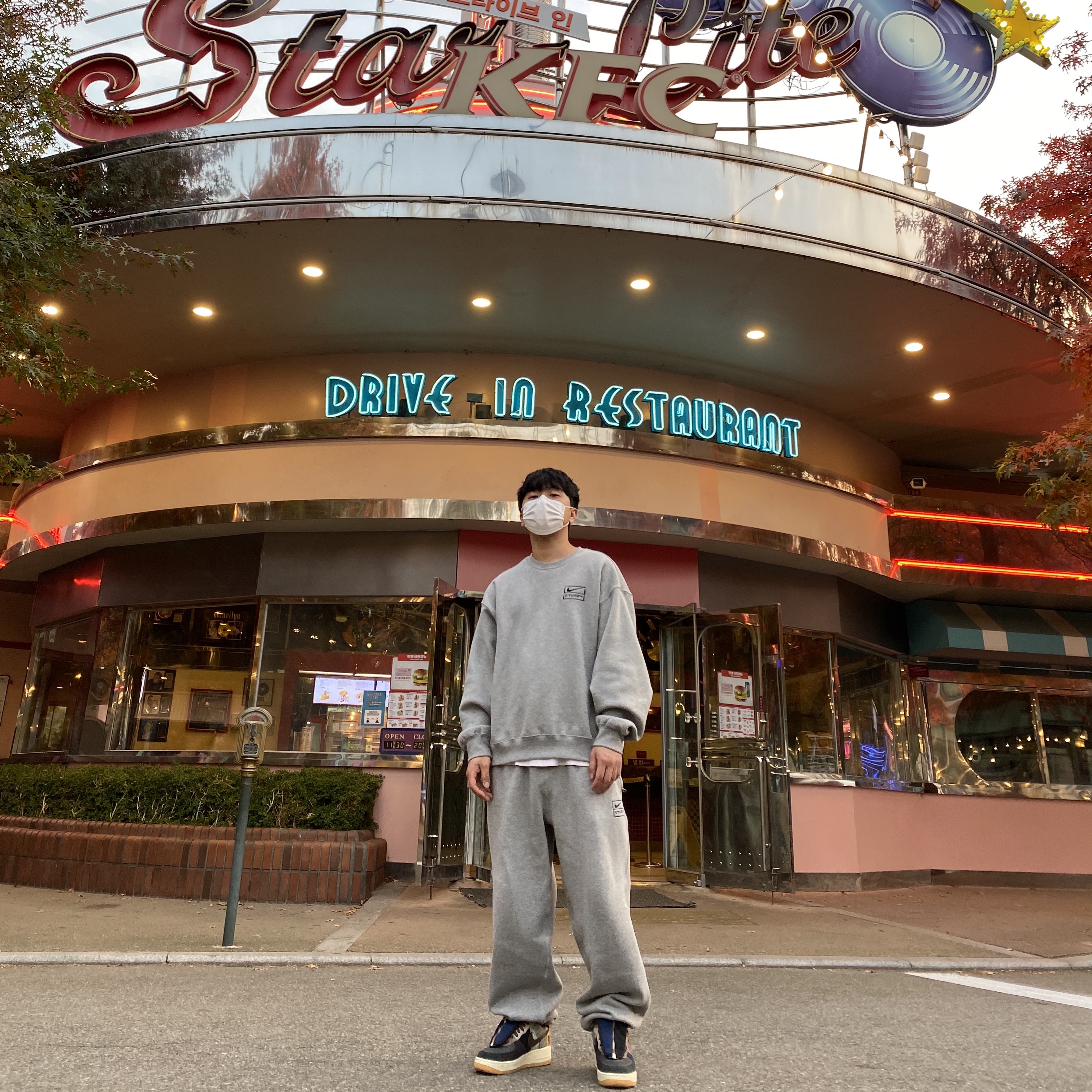 Nike x Stussy NRG BR Fleece Pants Grey, Nike x Stussy NRG BR Crew Fleece Grey 착용 스타일