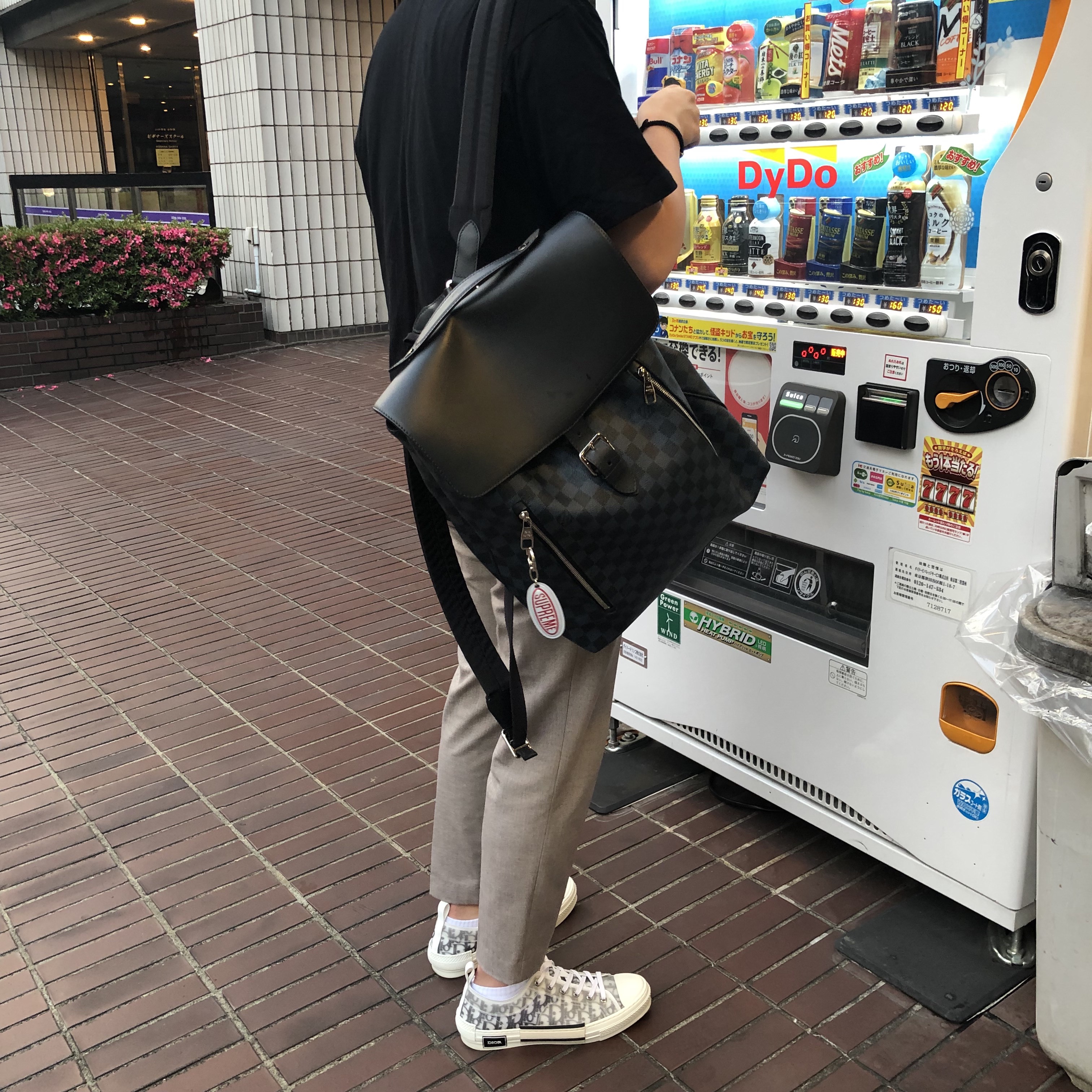 Dior B23 Low Dior Oblique White & Black 착용 스타일