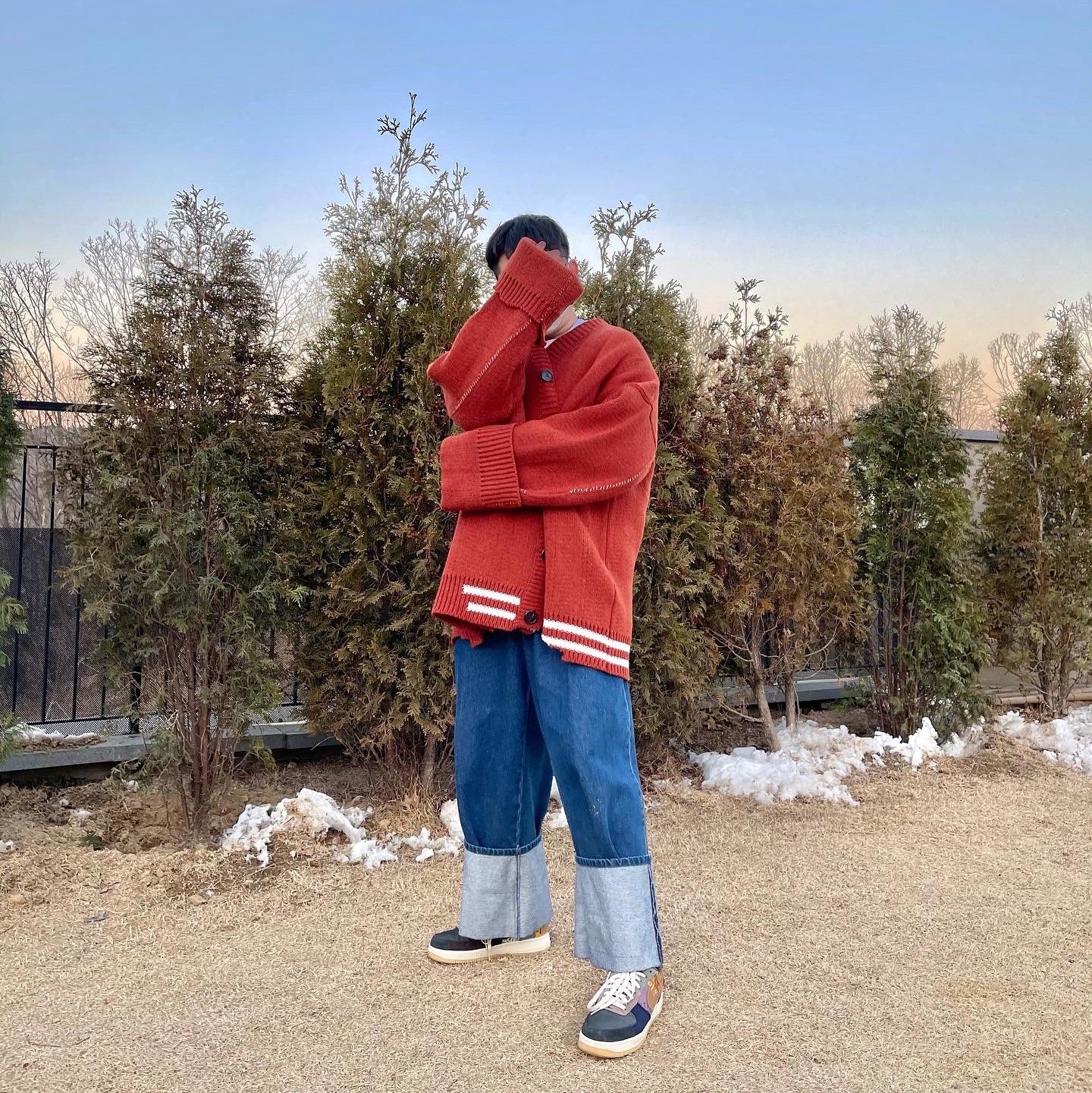 Nike x Travis Scott Air Force 1 Low Cactus Jack 착용 스타일 - 1