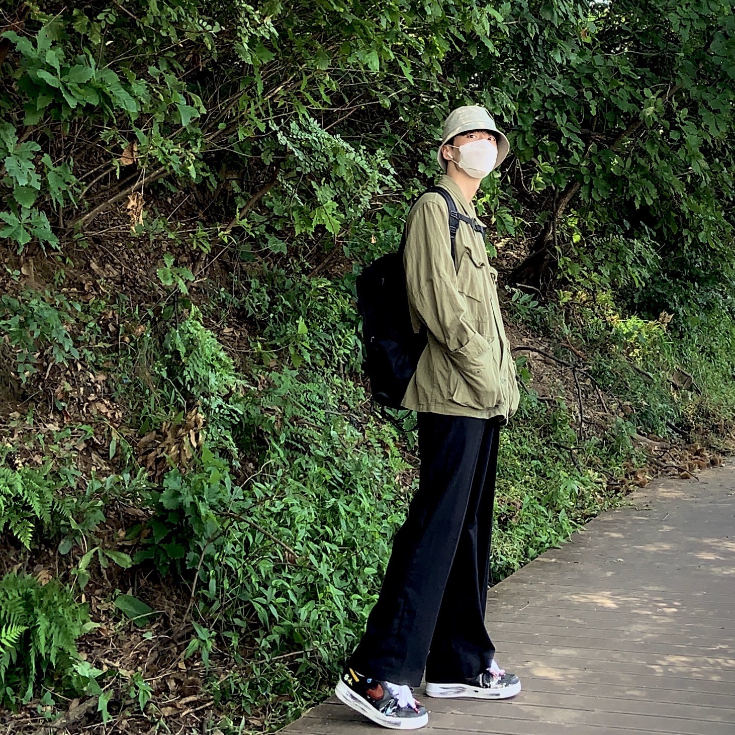 Nike x Peaceminusone Air Force 1 Low Para-Noise - Korea Exclusive 착용 스타일