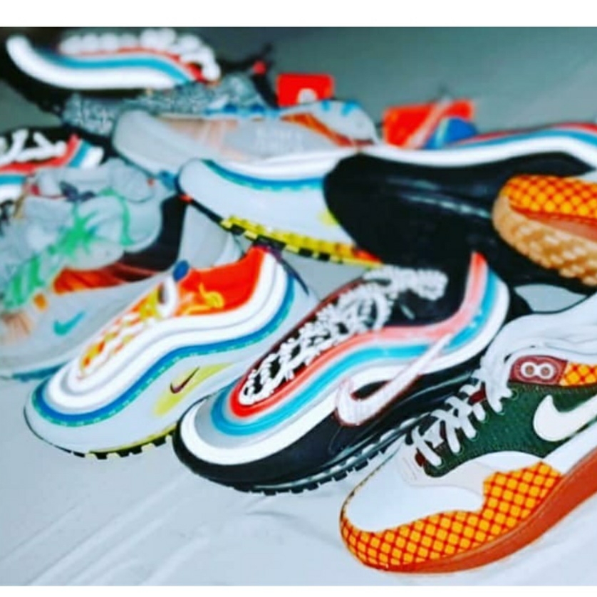 Nike Air Max 1 Susan Missing Link, Nike Air Max 97 Neon Seoul 착용 스타일