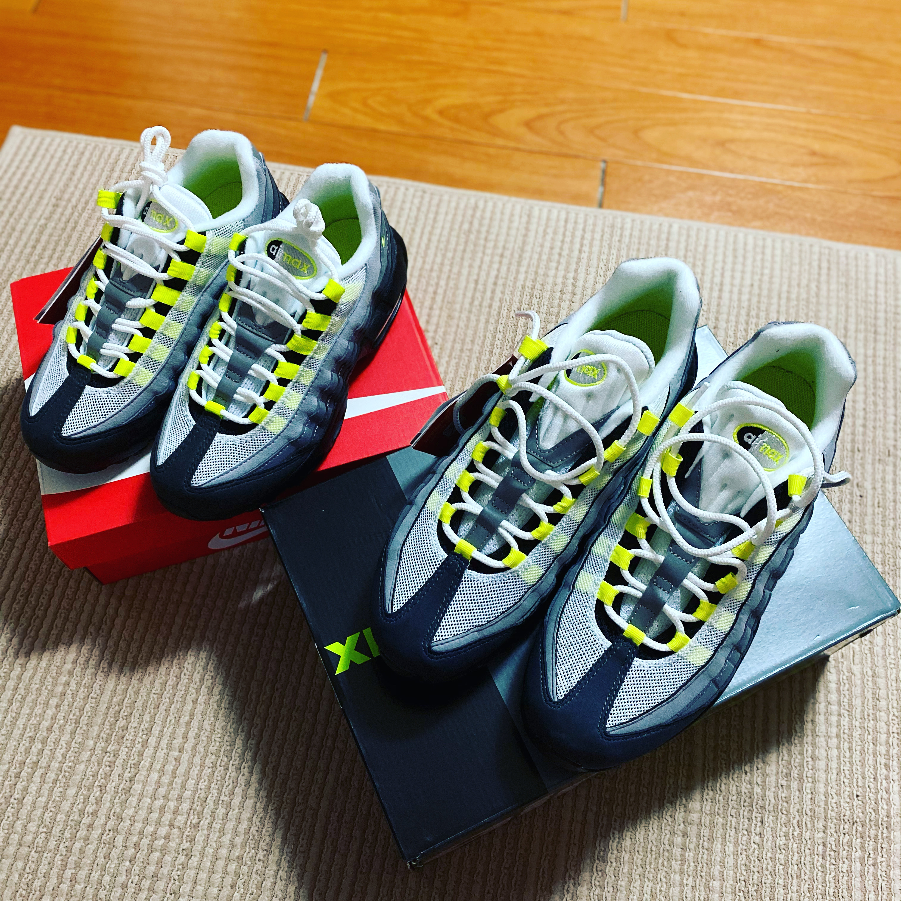 Nike Air Max 95 OG Neon Yellow 2020 착용 스타일
