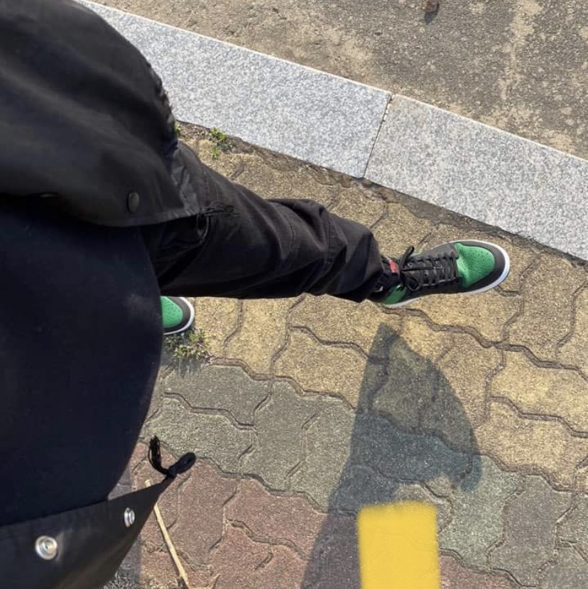 Jordan 1 Retro High OG Pine Green Black 착용 스타일