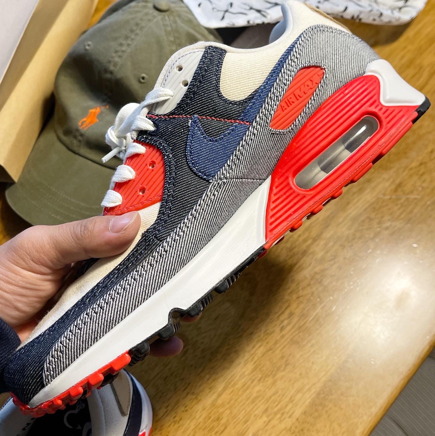 Nike x Denham Air Max 90 Infrared 착용 스타일 - 3
