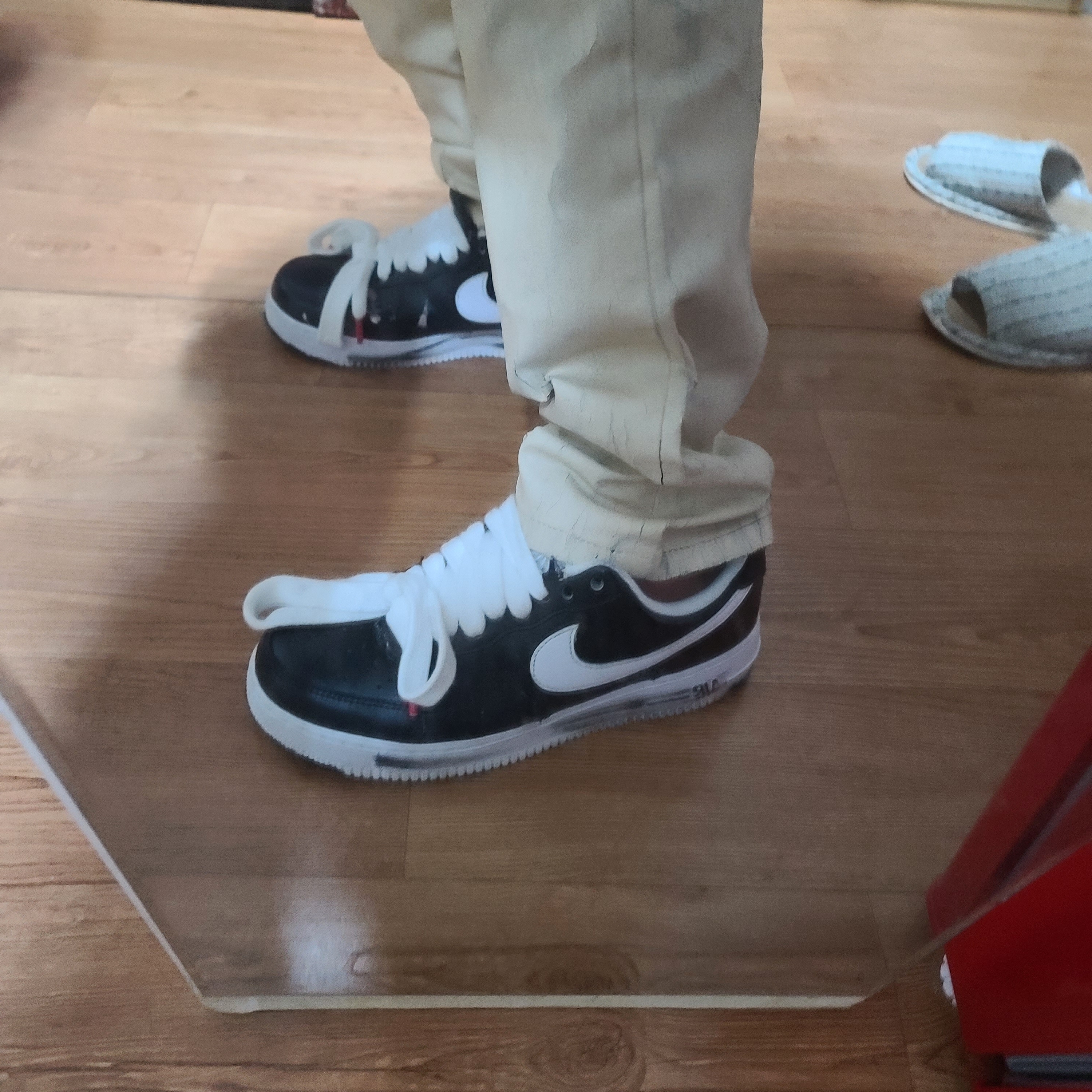 Nike x Peaceminusone Air Force 1 Low Para-Noise 착용 스타일