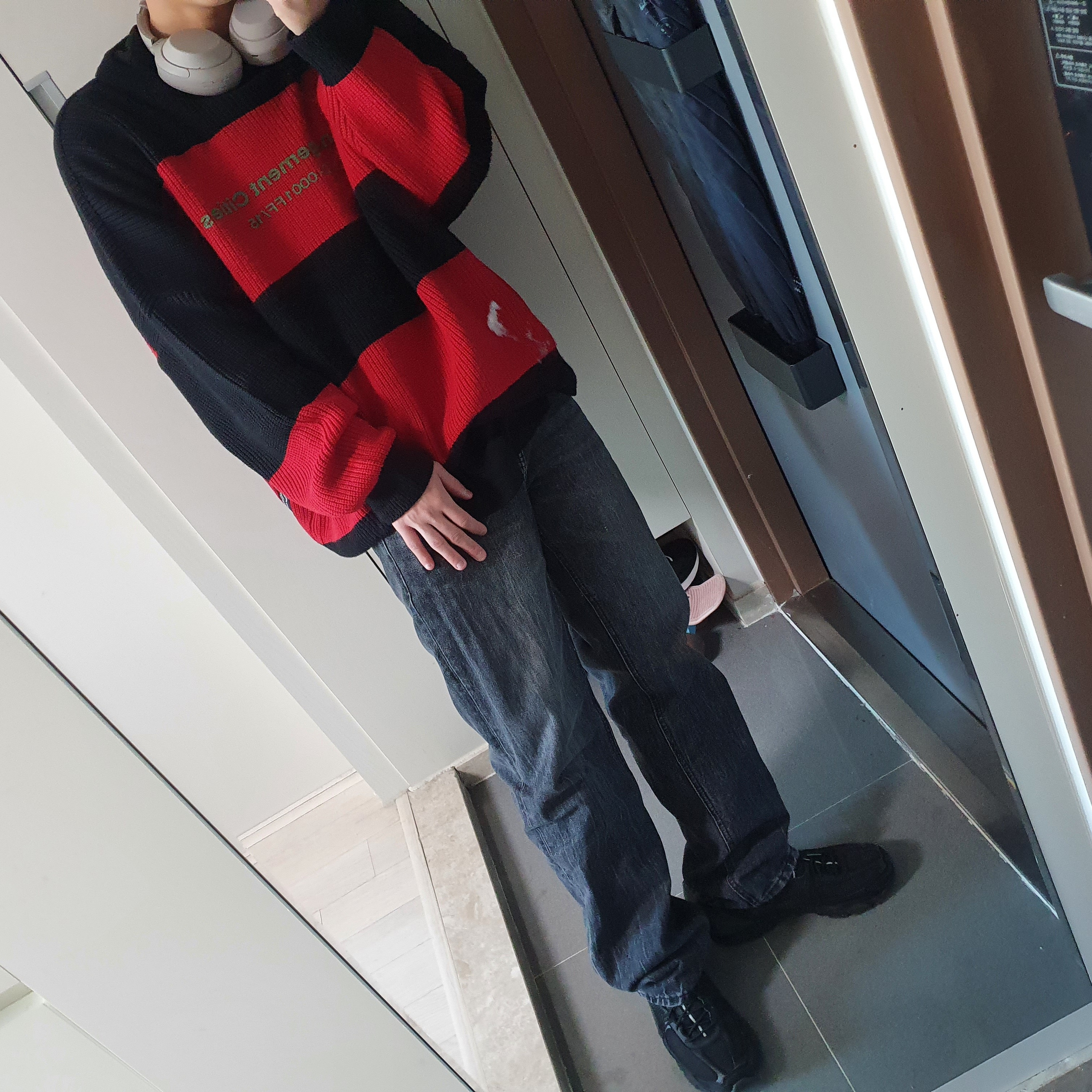 Nike x A-Cold-Wall Zoom Vomero 5 Black 착용 스타일