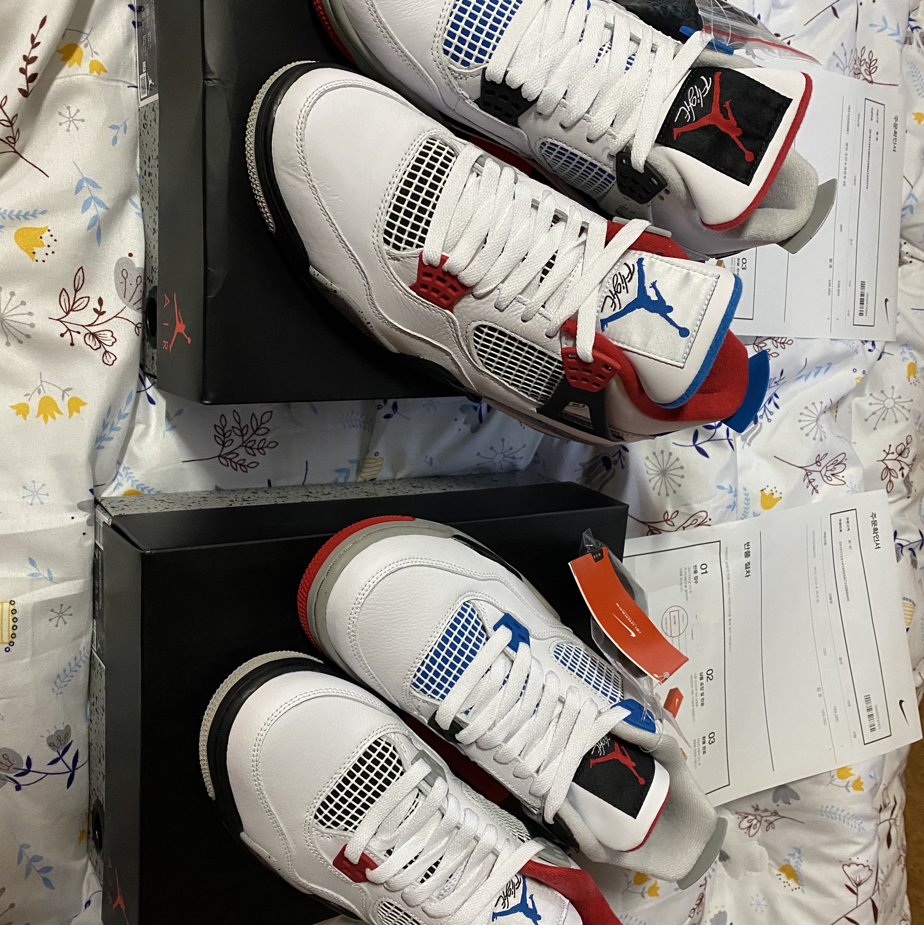 Jordan 4 Retro What The 4, (GS) Jordan 4 Retro What The 4 착용 스타일 - 3