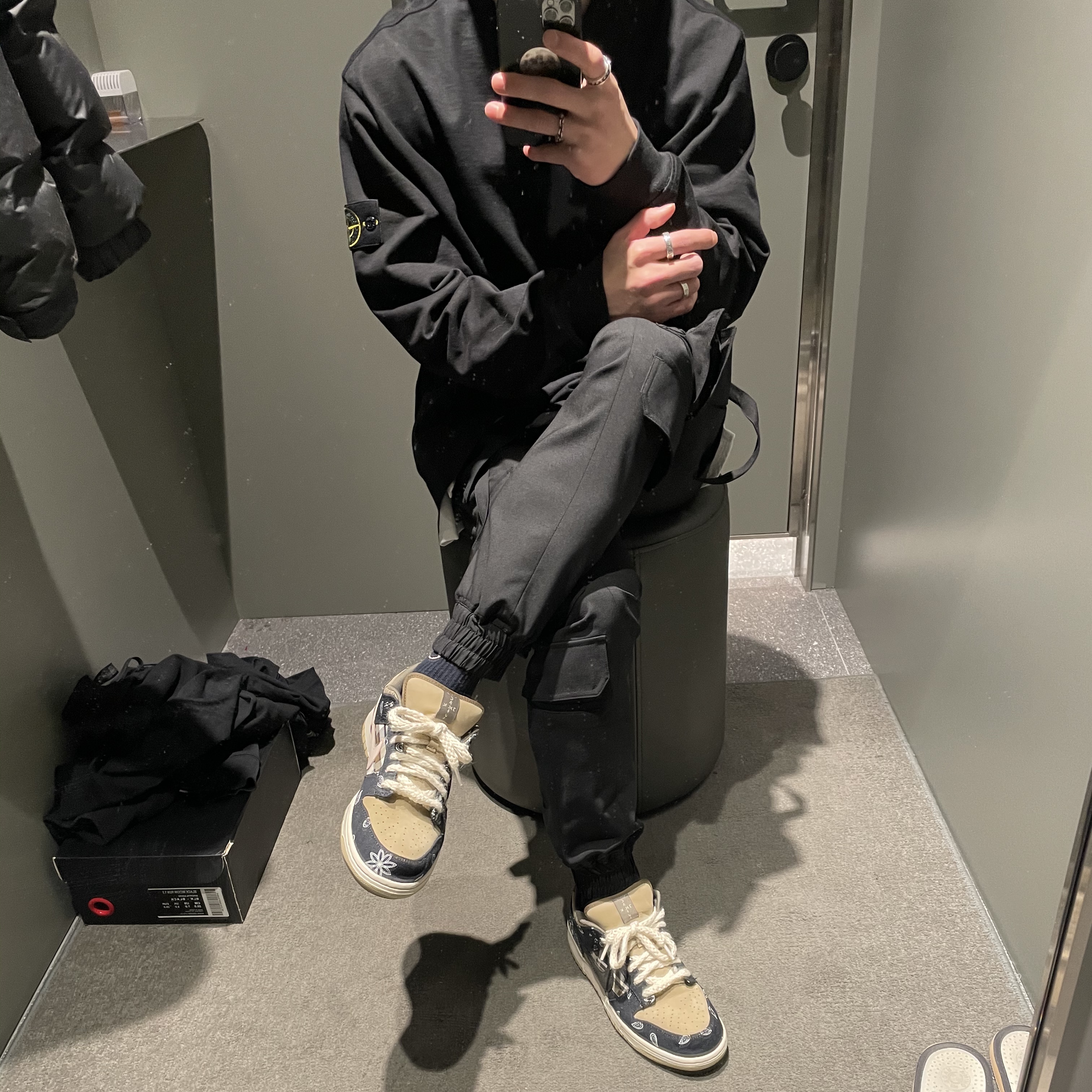 Nike x Travis Scott SB Dunk Low 착용 스타일 - 1