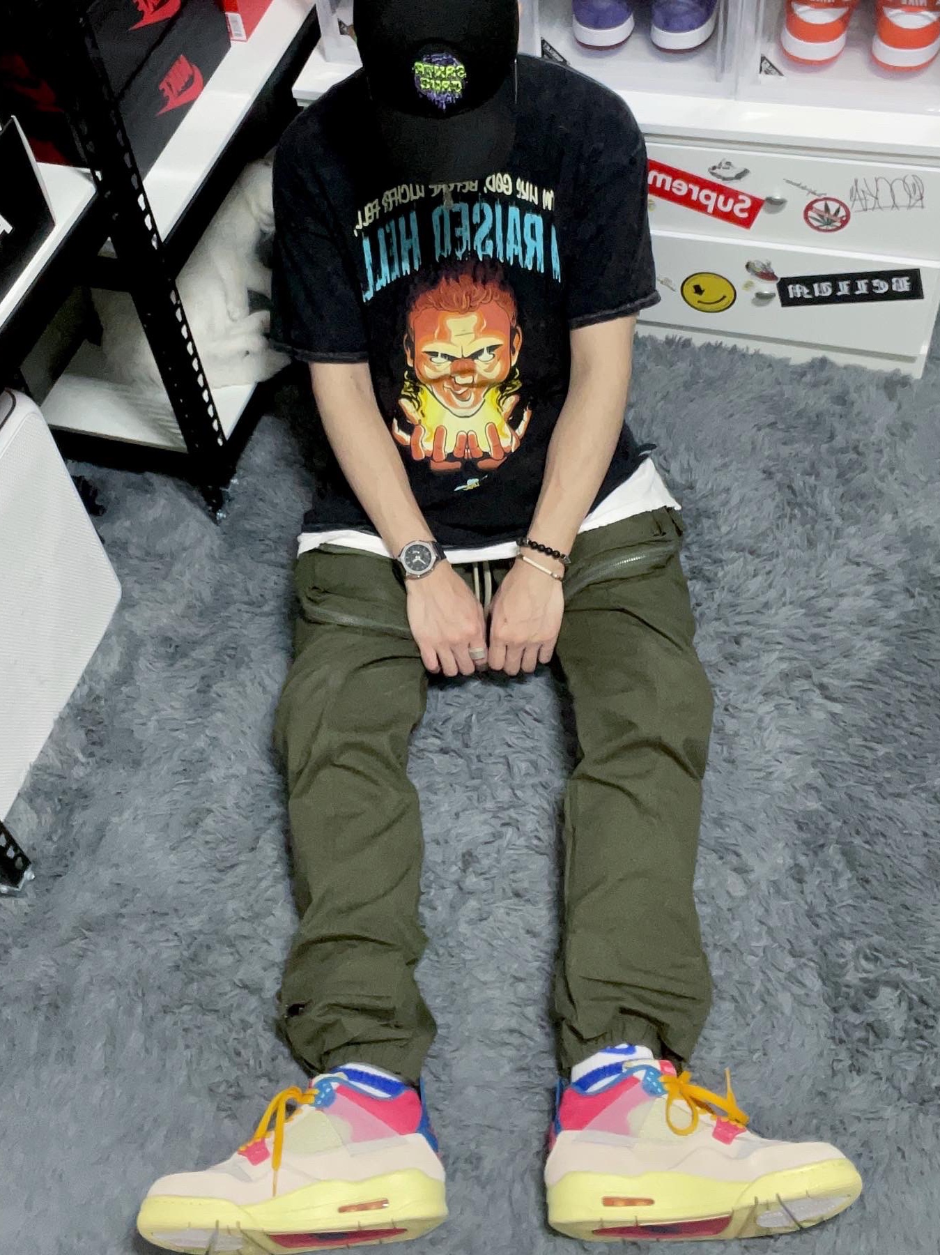 Jordan 4 x Union Retro Guava Ice 착용 스타일