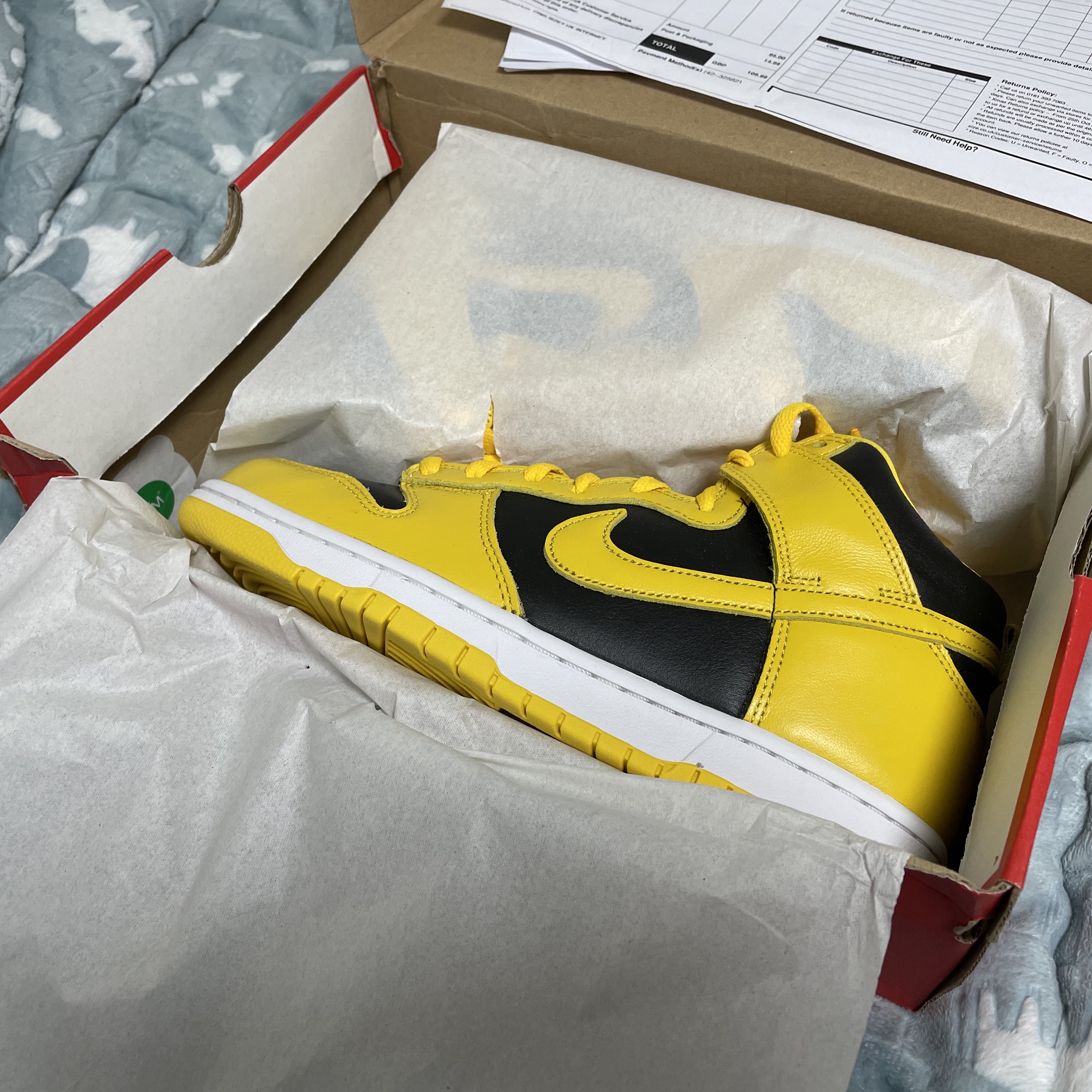 Nike Dunk High SP Varsity Maize 착용 스타일 - 2