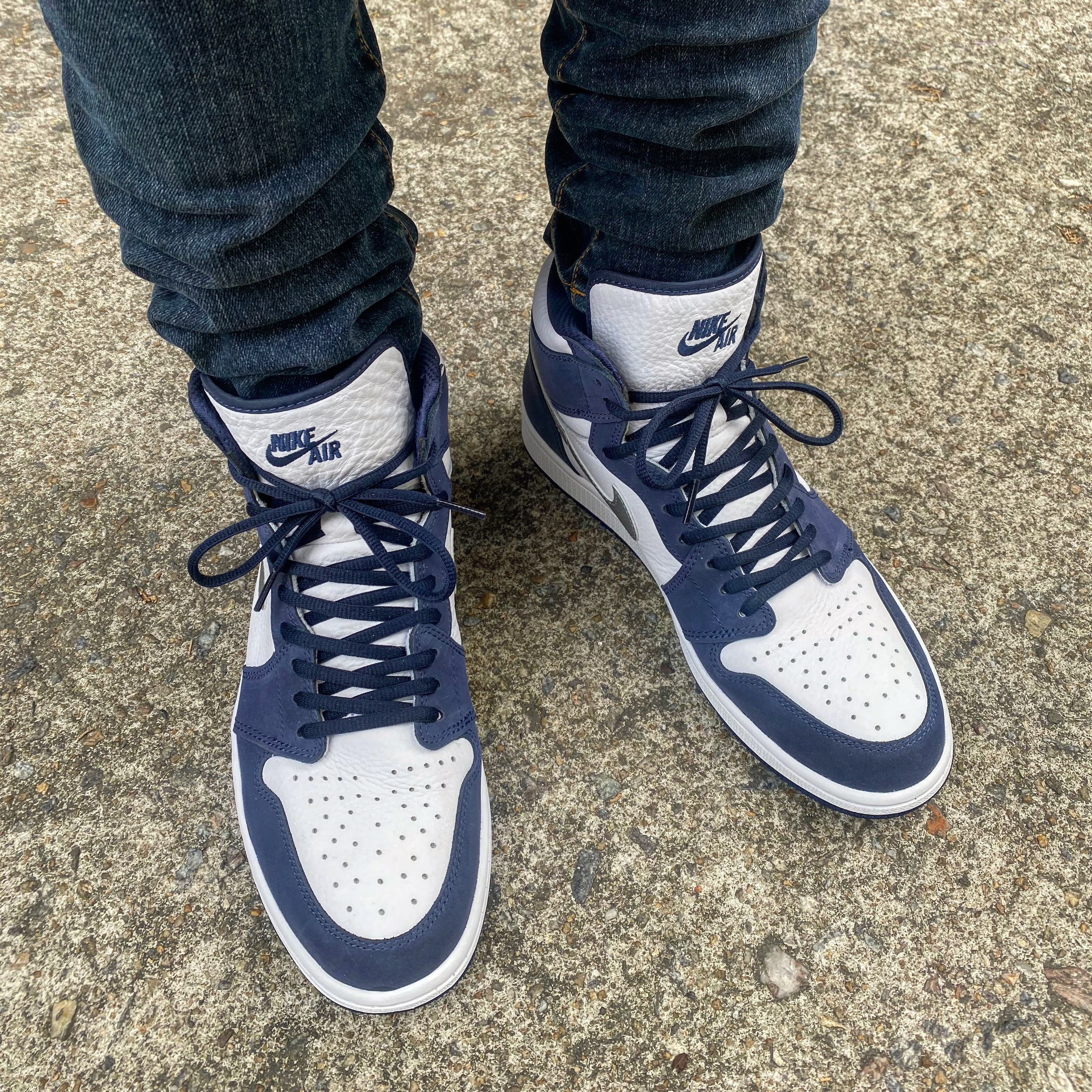 Jordan 1 Retro High OG CO.JP Midnight Navy 착용 스타일
