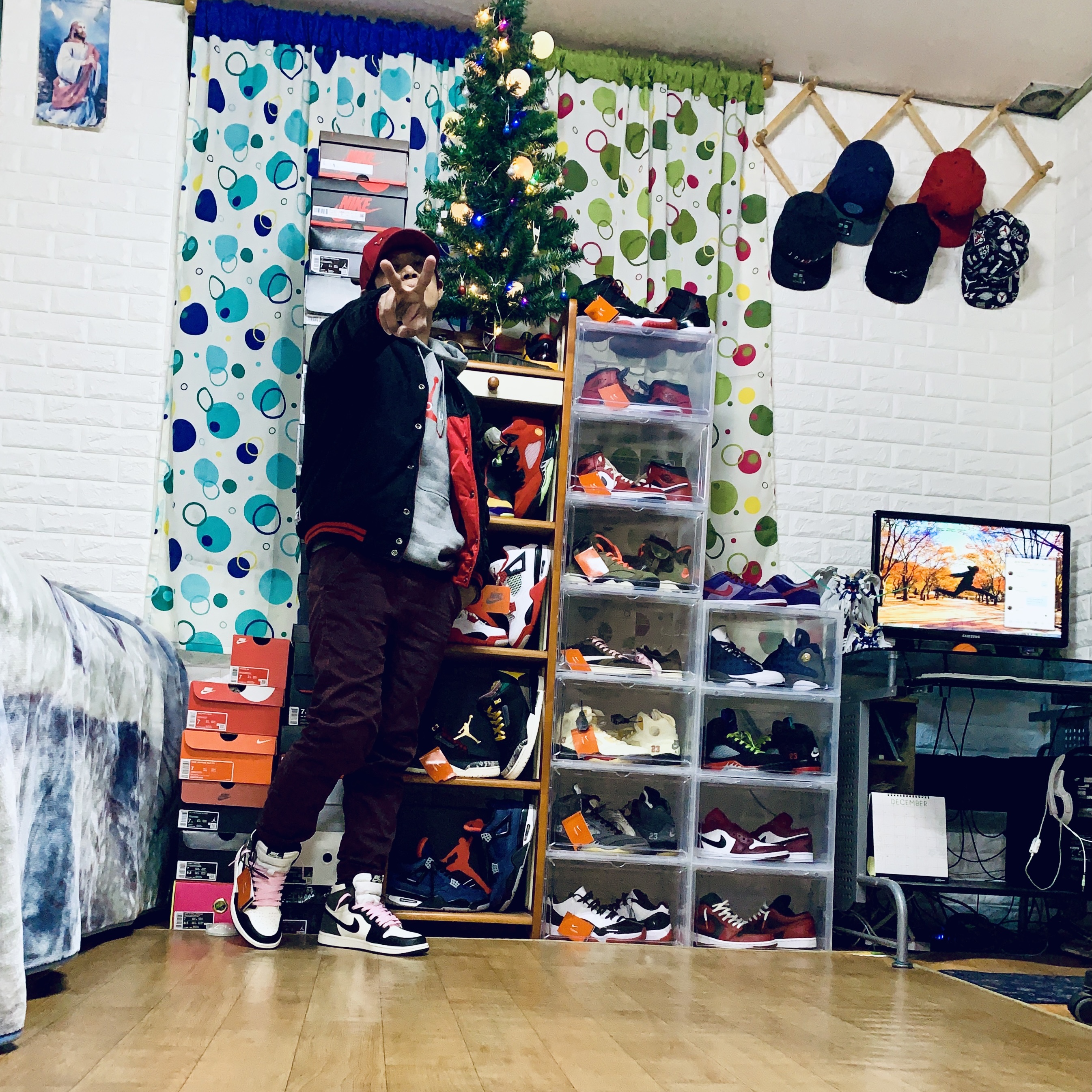 Jordan 1 Retro High OG Black Mocha 착용 스타일 - 1