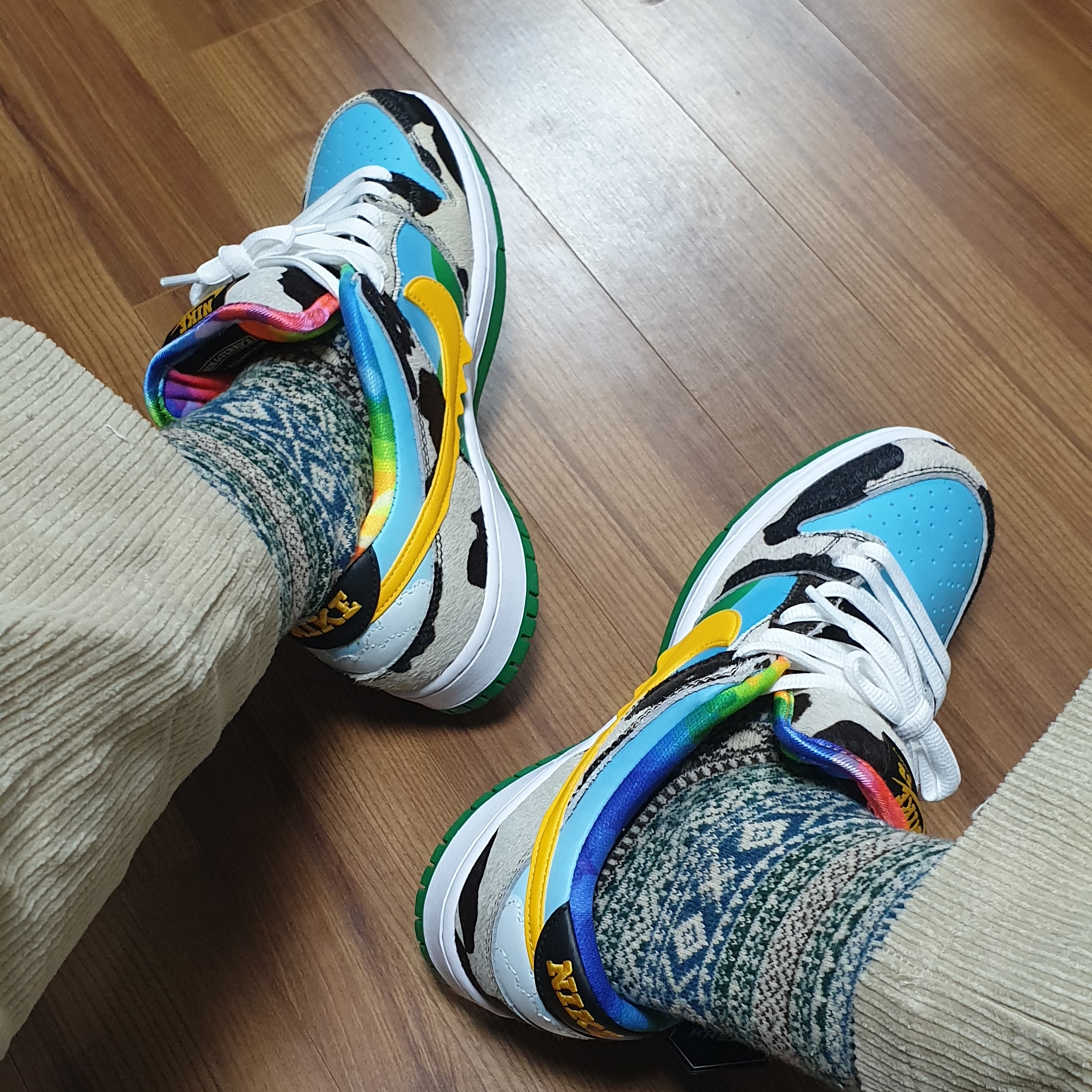 Nike x Travis Scott SB Dunk Low, Nike x Ben & Jerry's SB Dunk Low Chunky Dunky 착용 스타일 - 3