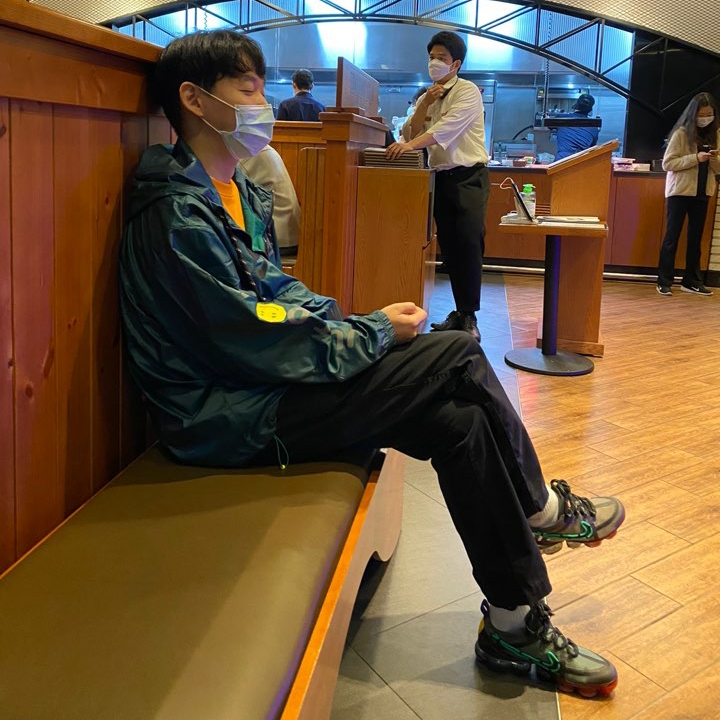 (W) Nike x Cactus Plant Flea Market Air VaporMax 2019, Nike x Cactus Plant Flea Market Anorak Teal 착용 스타일 - 2