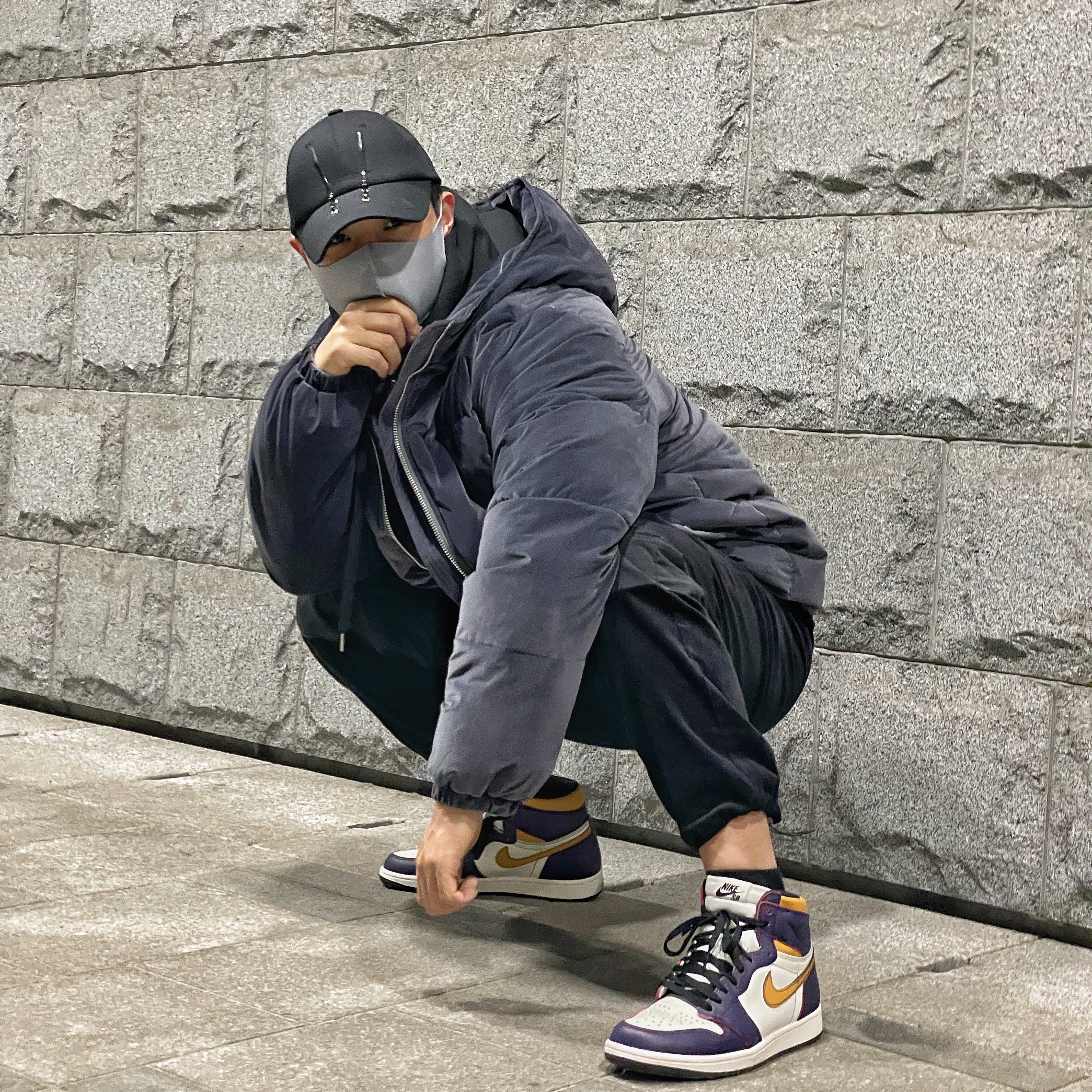 Jordan 1 Retro High OG Defiant SB LA to Chicago 착용 스타일 - 1