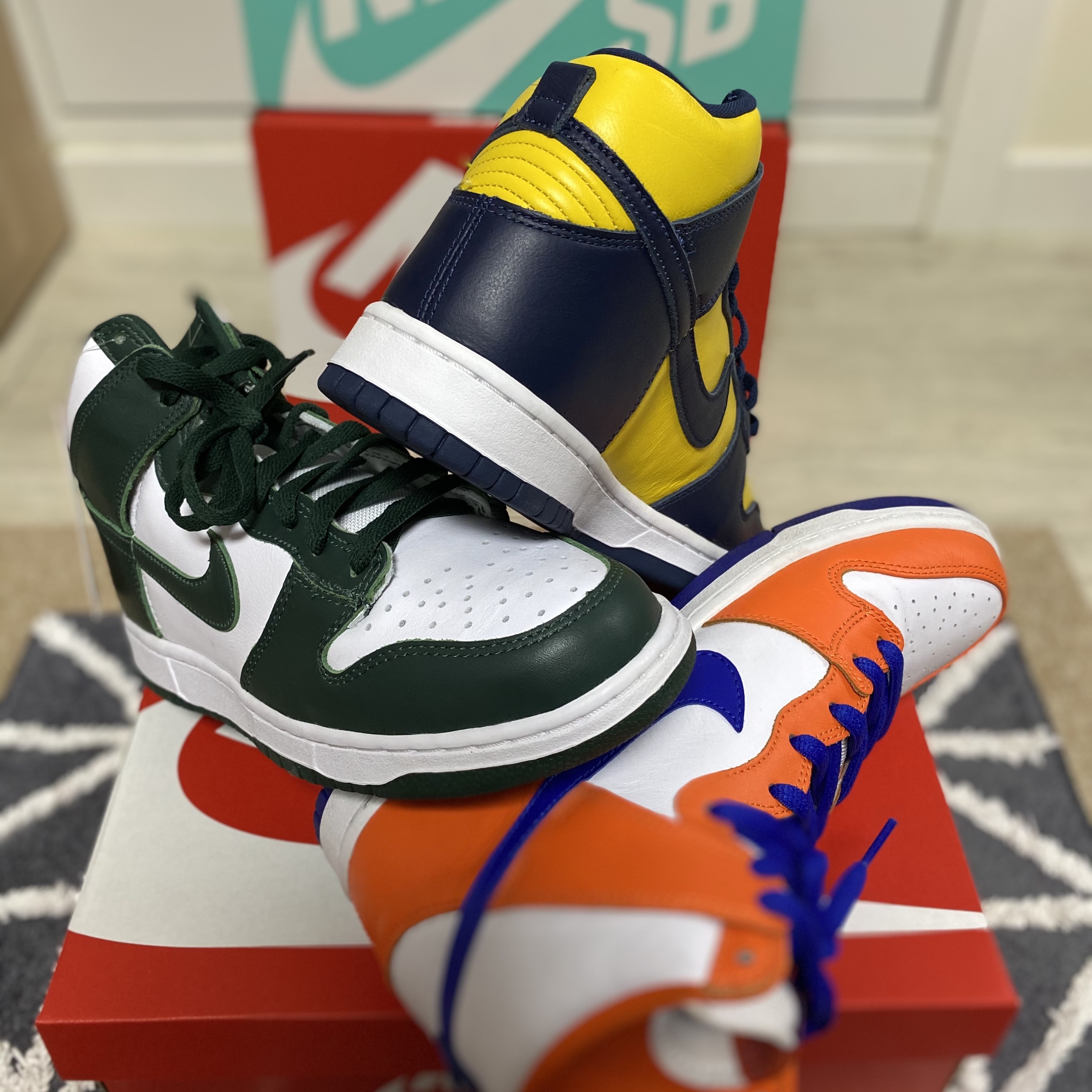 Nike Dunk High SP Spartan Green, Nike SB Dunk High Danny Supa 착용 스타일