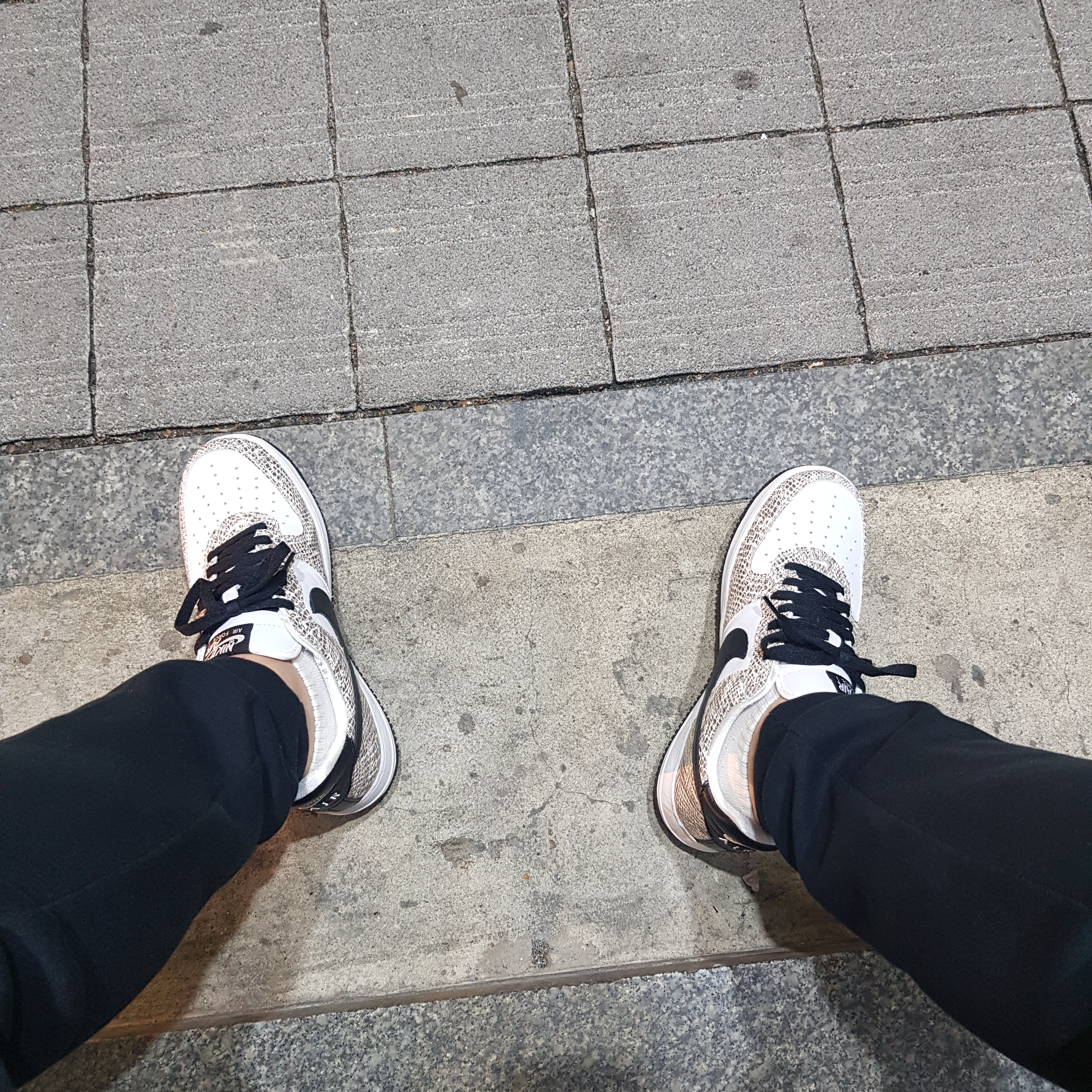 Nike Air Force 1 Low Retro Cocoa Snake 2018 착용 스타일