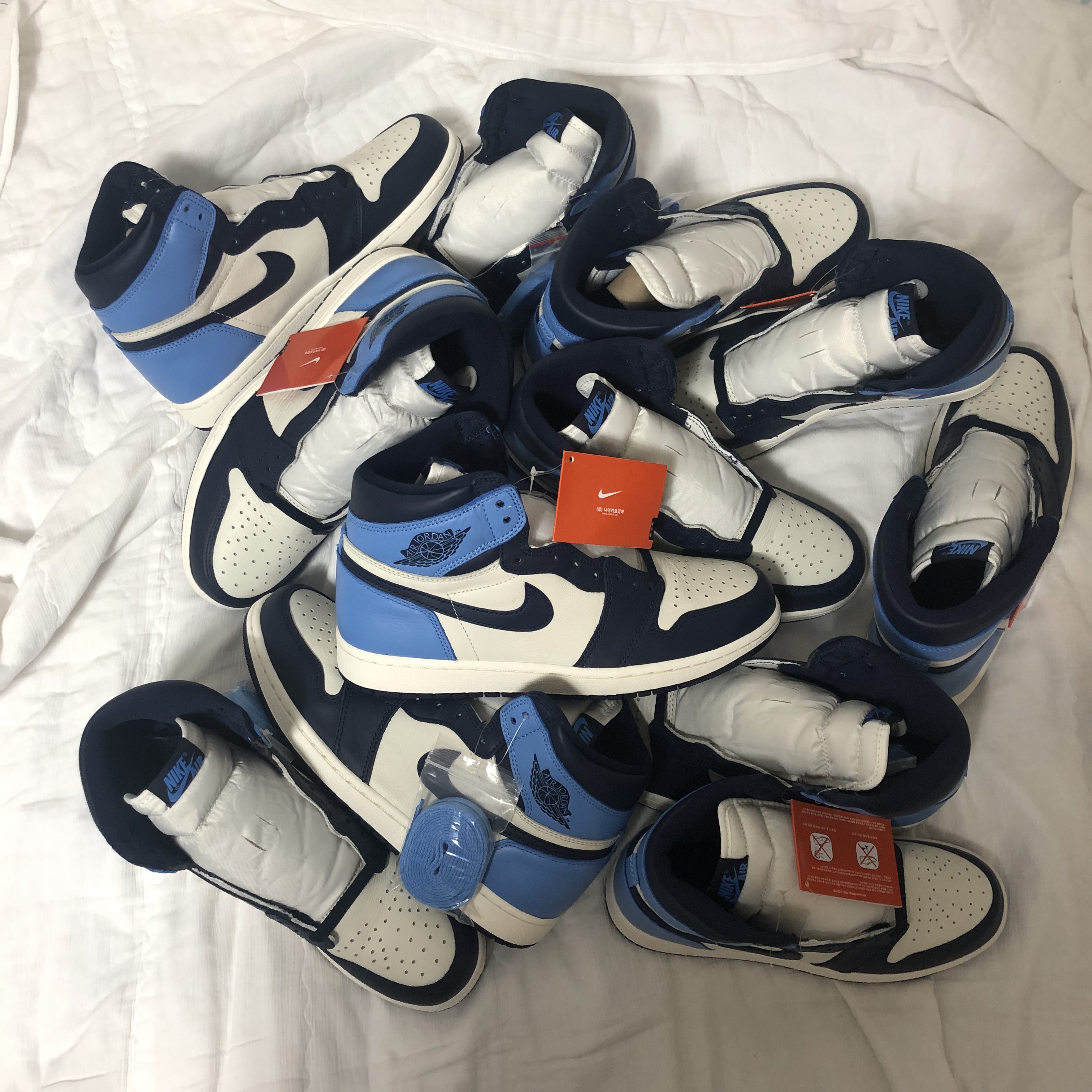 Jordan 1 Retro High Obsidian UNC 착용 스타일