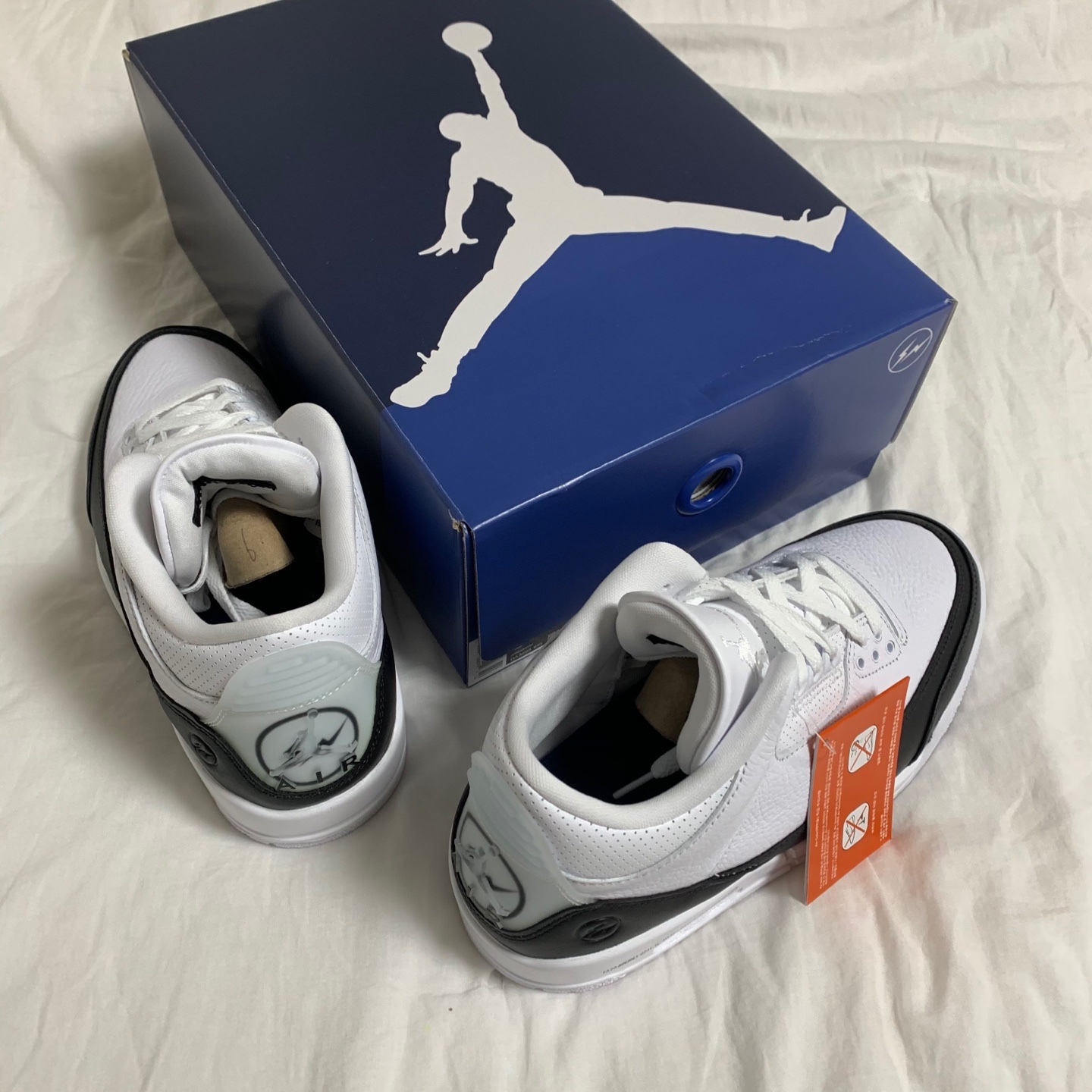 Jordan 3 x Fragment Retro SP White Black 착용 스타일