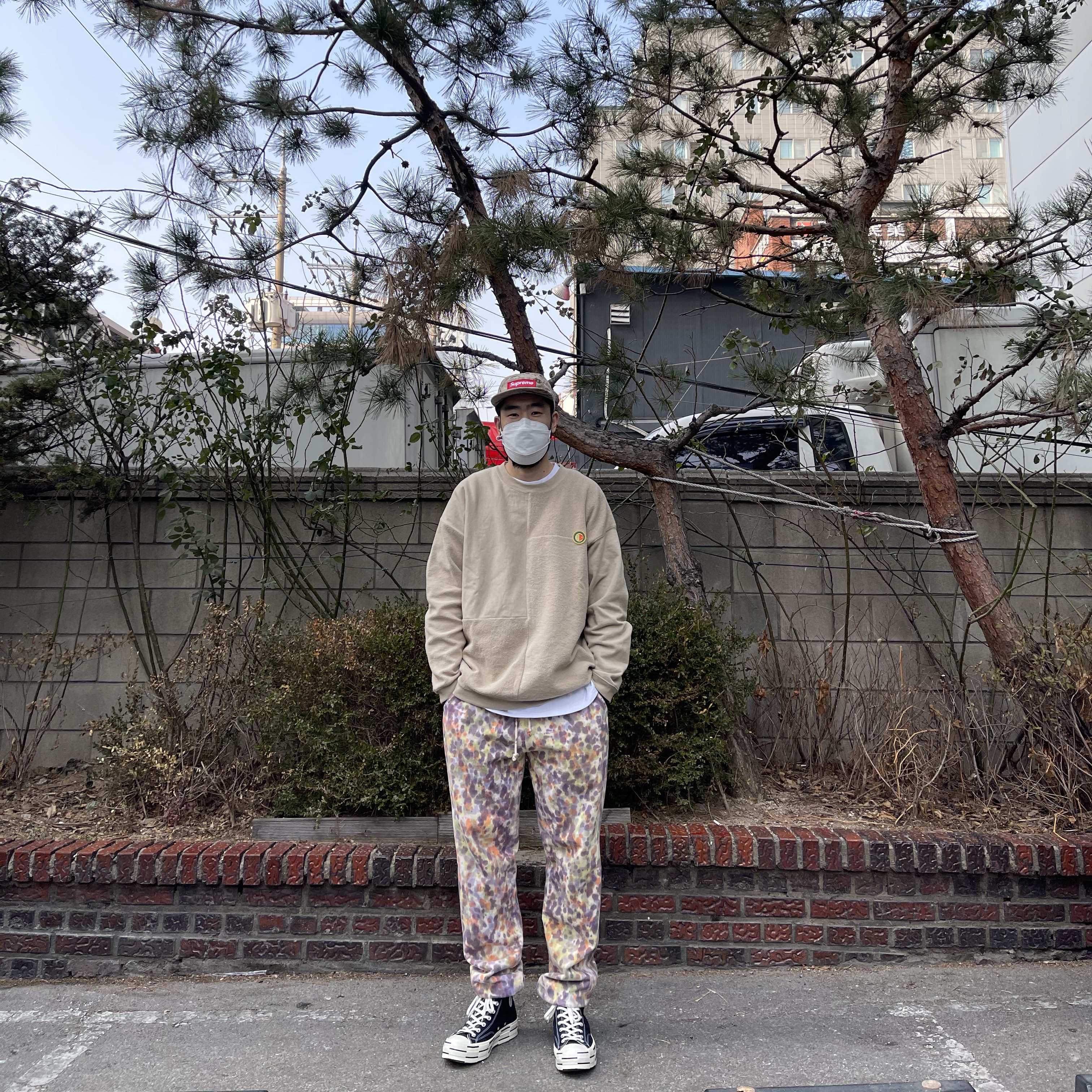 Converse x Brain Dead Chuck 70 Hi Black 착용 스타일