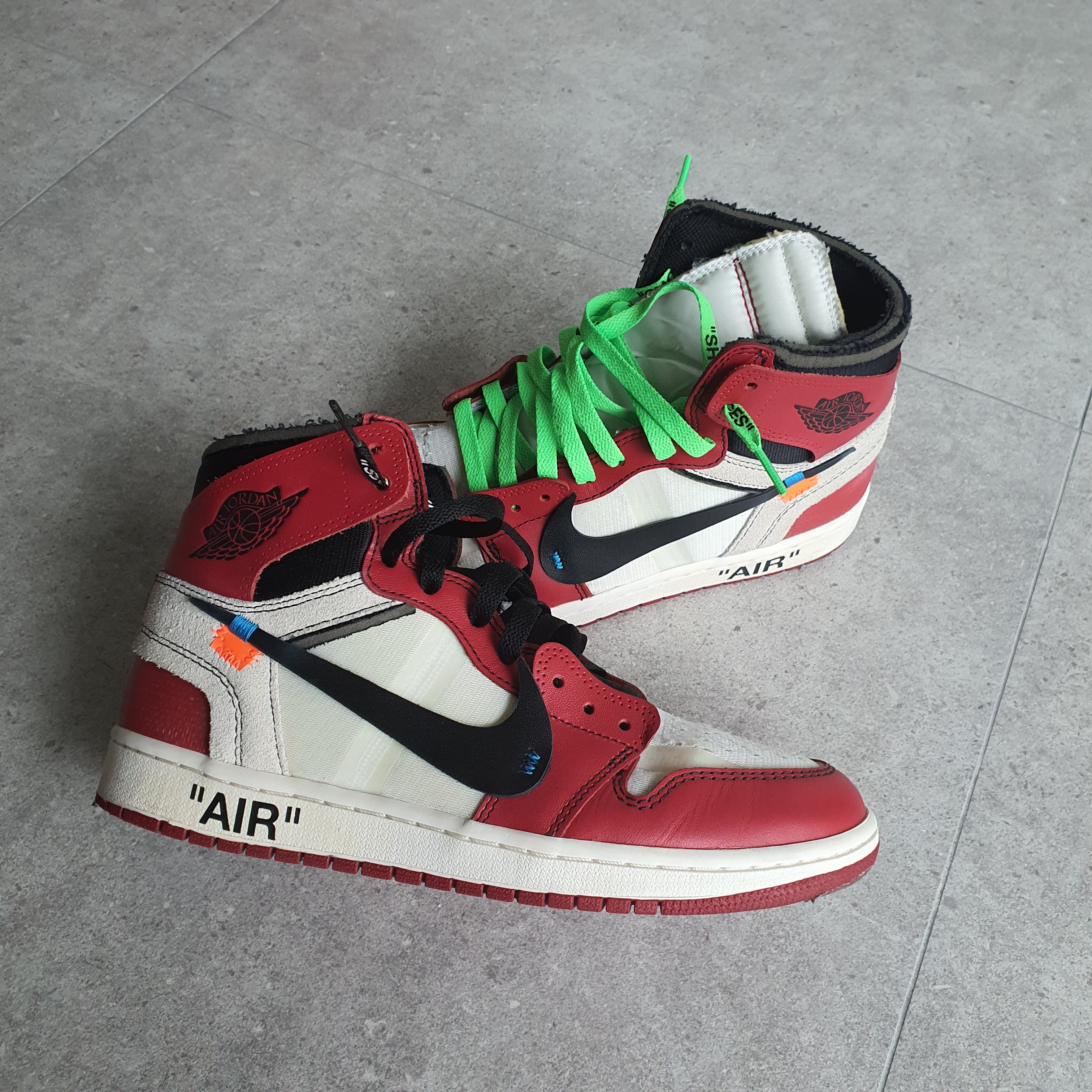 Jordan 1 x Off-White Retro High Chicago The Ten 착용 스타일