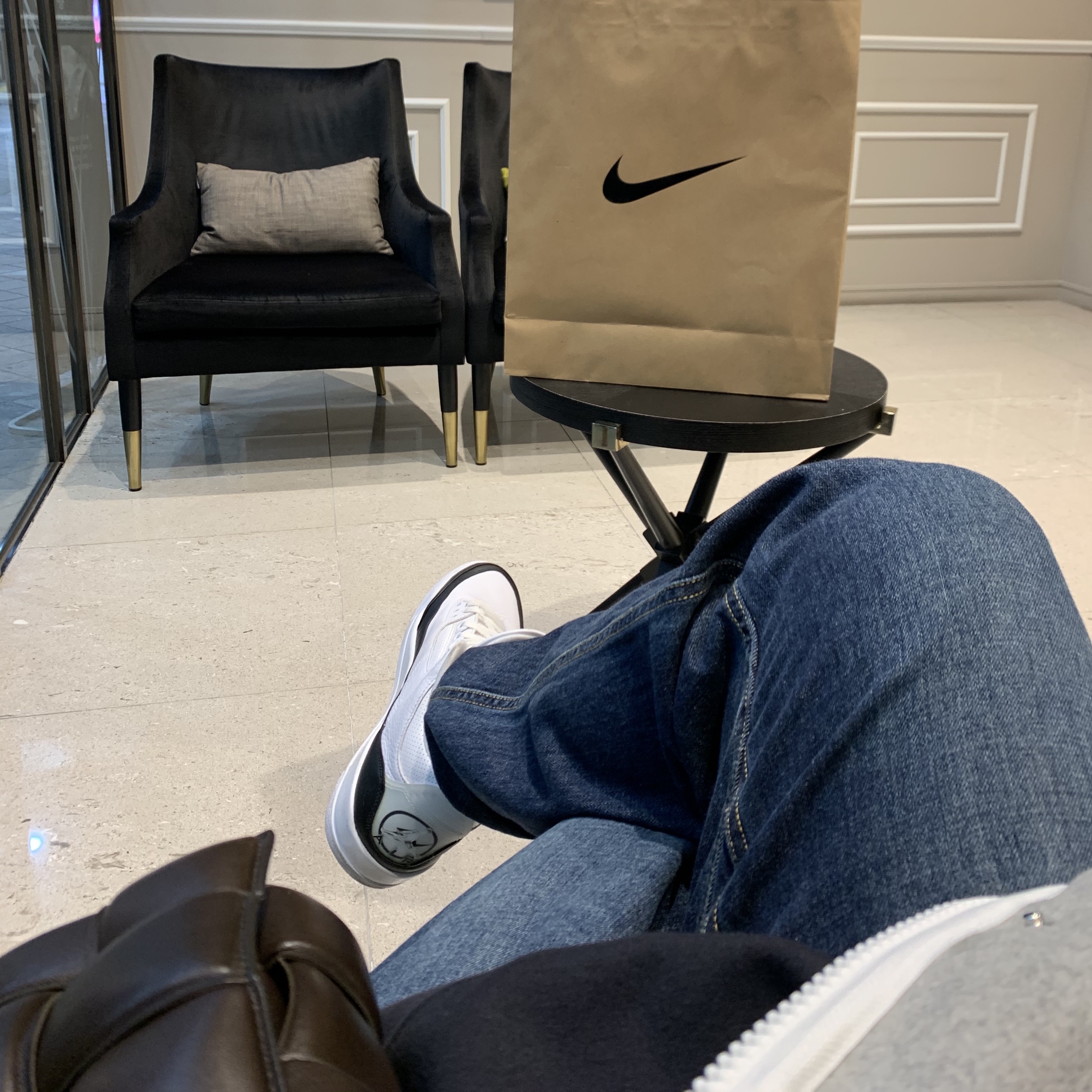 Jordan 3 x Fragment Retro SP White Black 착용 스타일