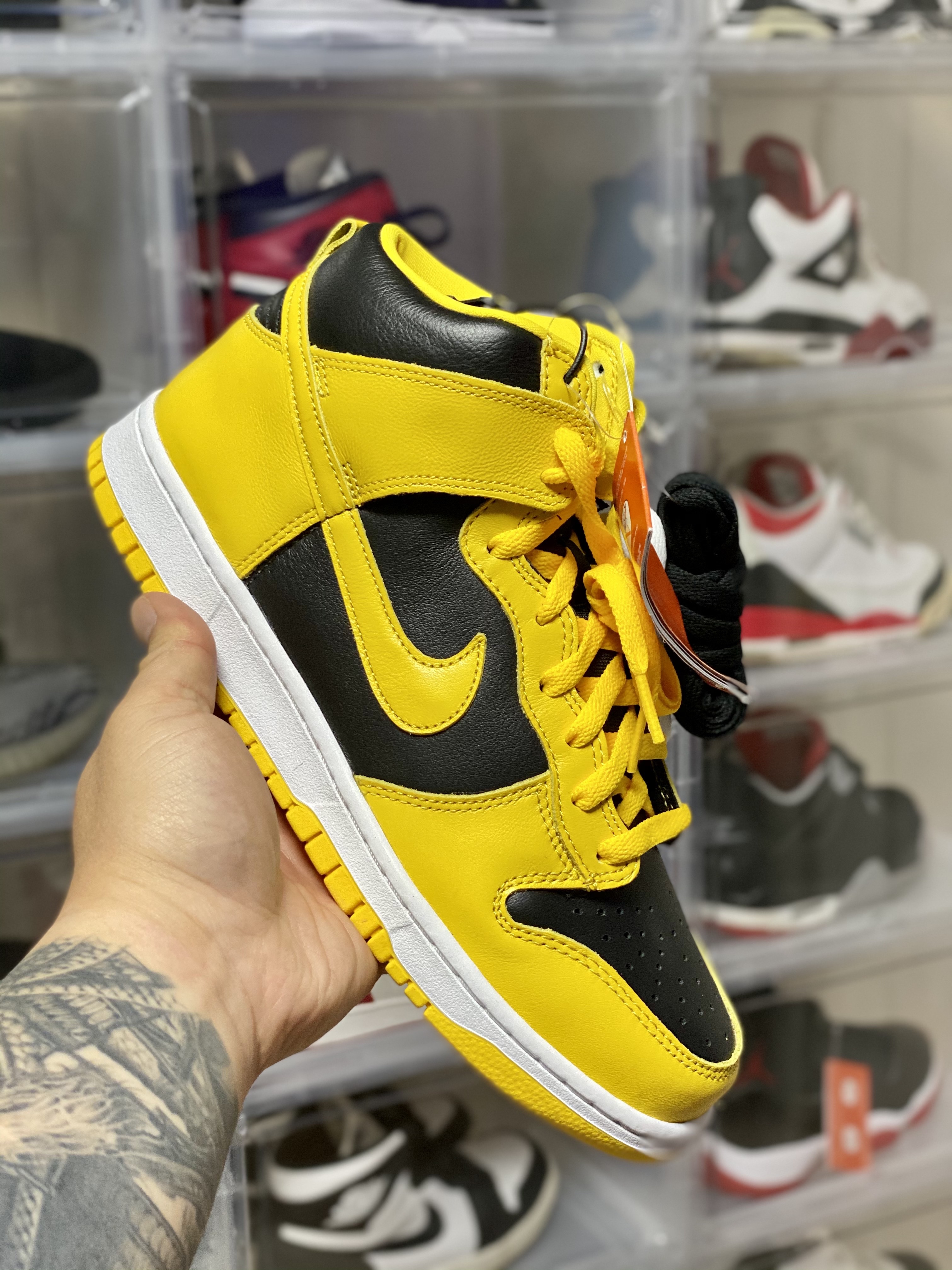 Nike Dunk High SP Varsity Maize 착용 스타일 - 2
