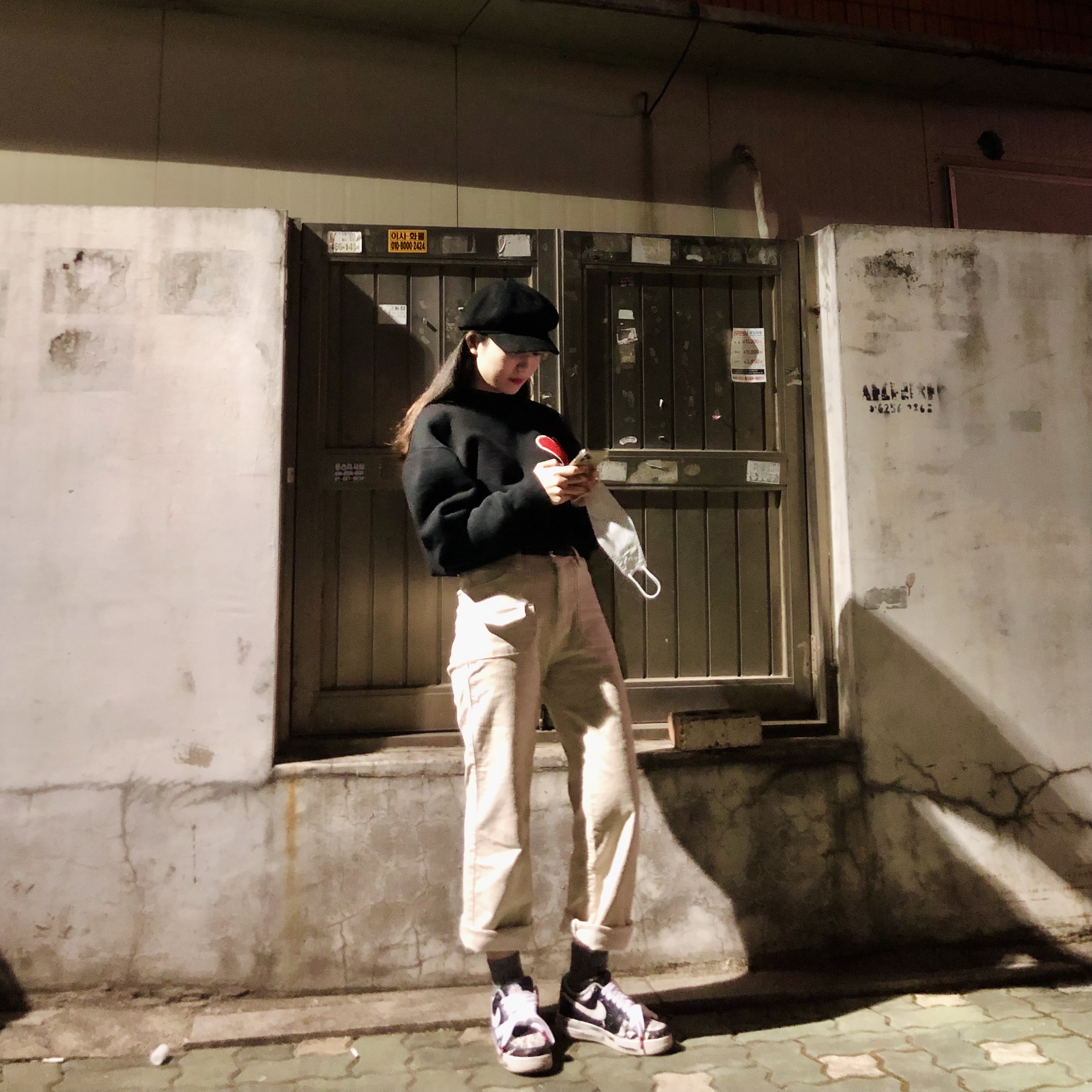 Nike x Peaceminusone Air Force 1 Low Para-Noise 착용 스타일