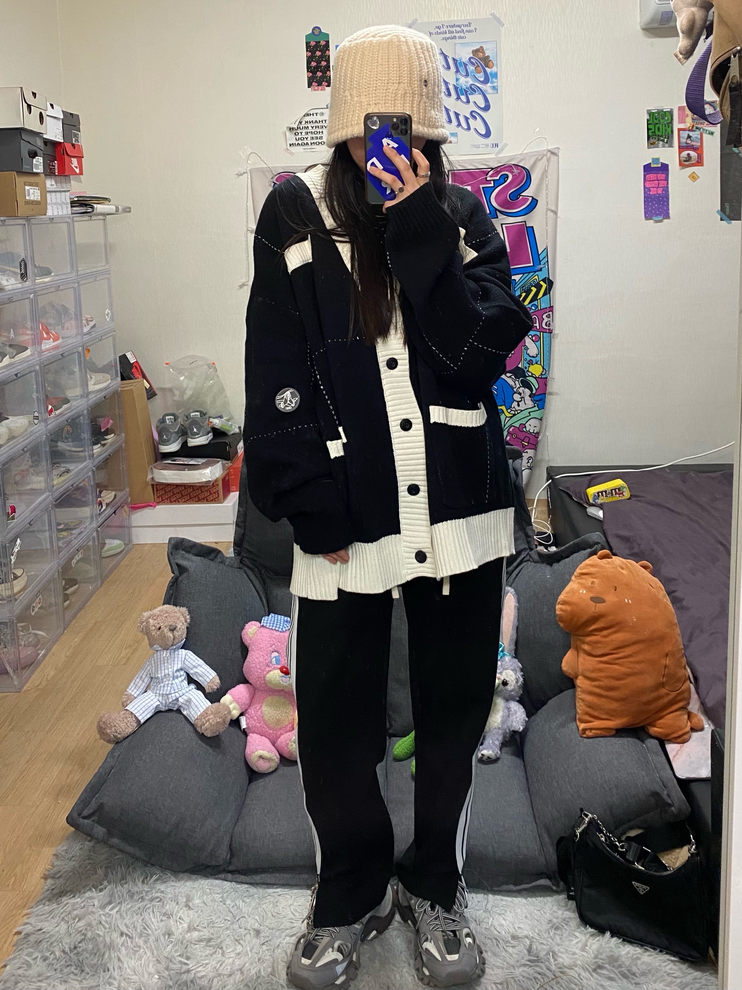 Balenciaga Track Sneakers Grey White 2019 착용 스타일 - 4