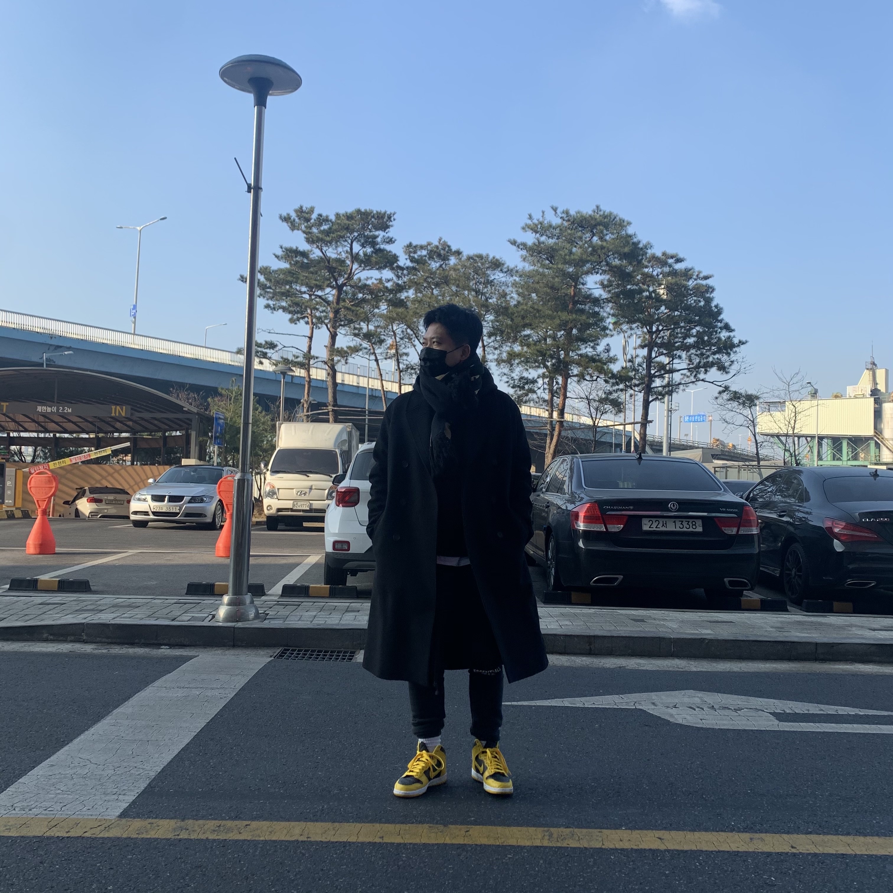 Nike Dunk High SP Varsity Maize 착용 스타일