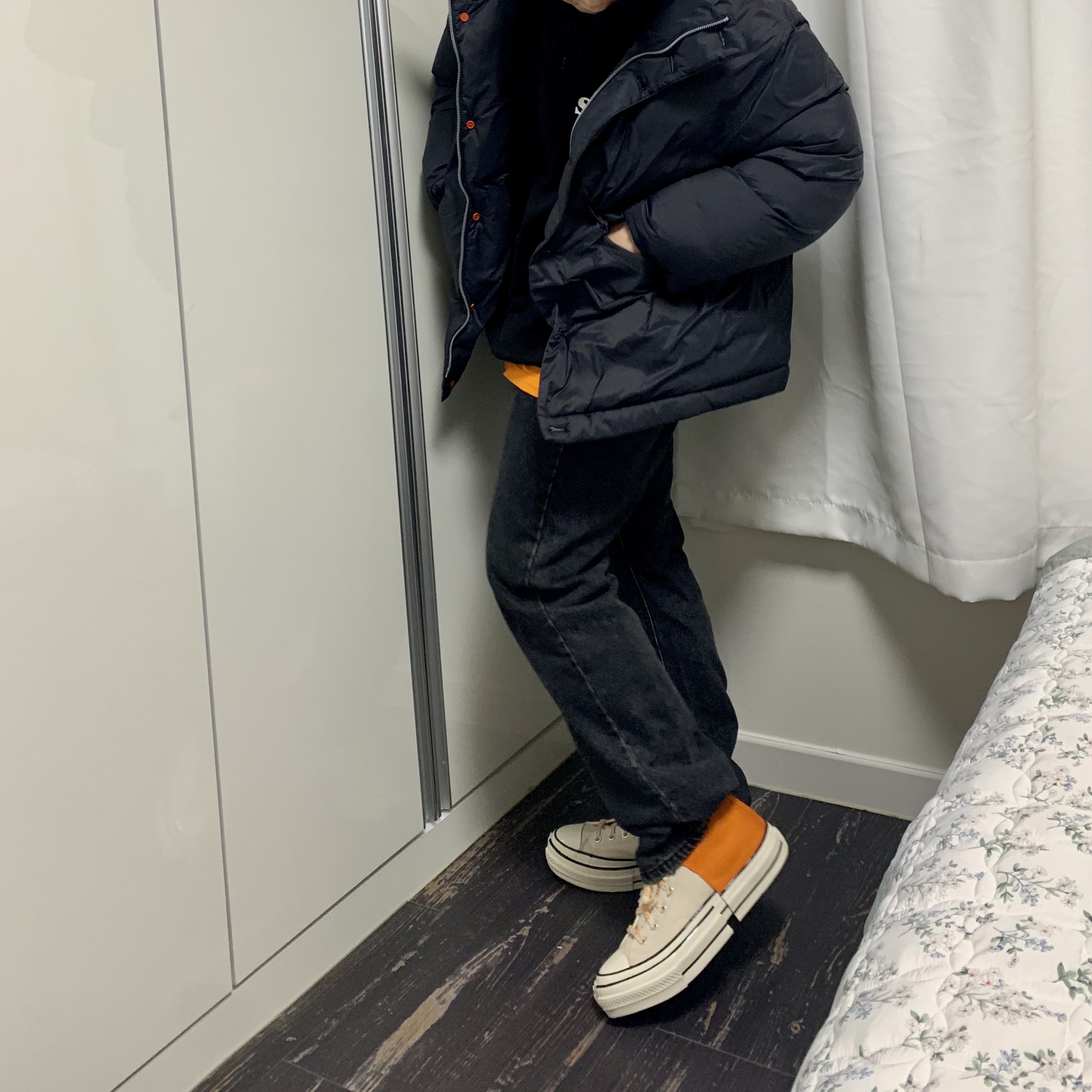 Converse x Feng Chen Wang Chuck 70 2-in-1 Persimmon Orange 착용 스타일